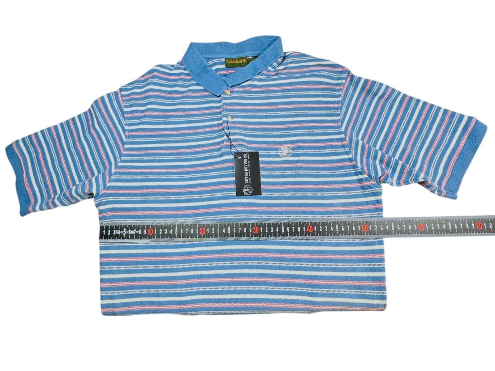 Timberland Timberland Polo Shirt Men's UK Size L Blue Striped Size US L / EU 52-54 / 3 - 6 Thumbnail