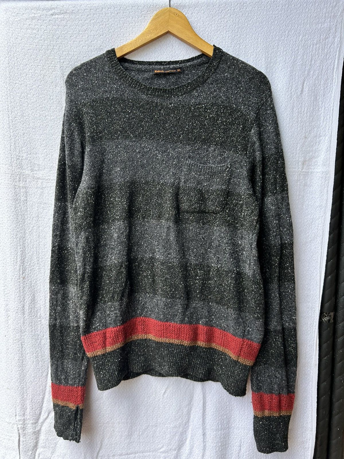 If Six Was Nine × Japanese Brand 💸BINDINGOFFER💸Kinloch Anderson Striped Knitt Longsleeve Size US L / EU 52-54 / 3 - 1 Thumbnail