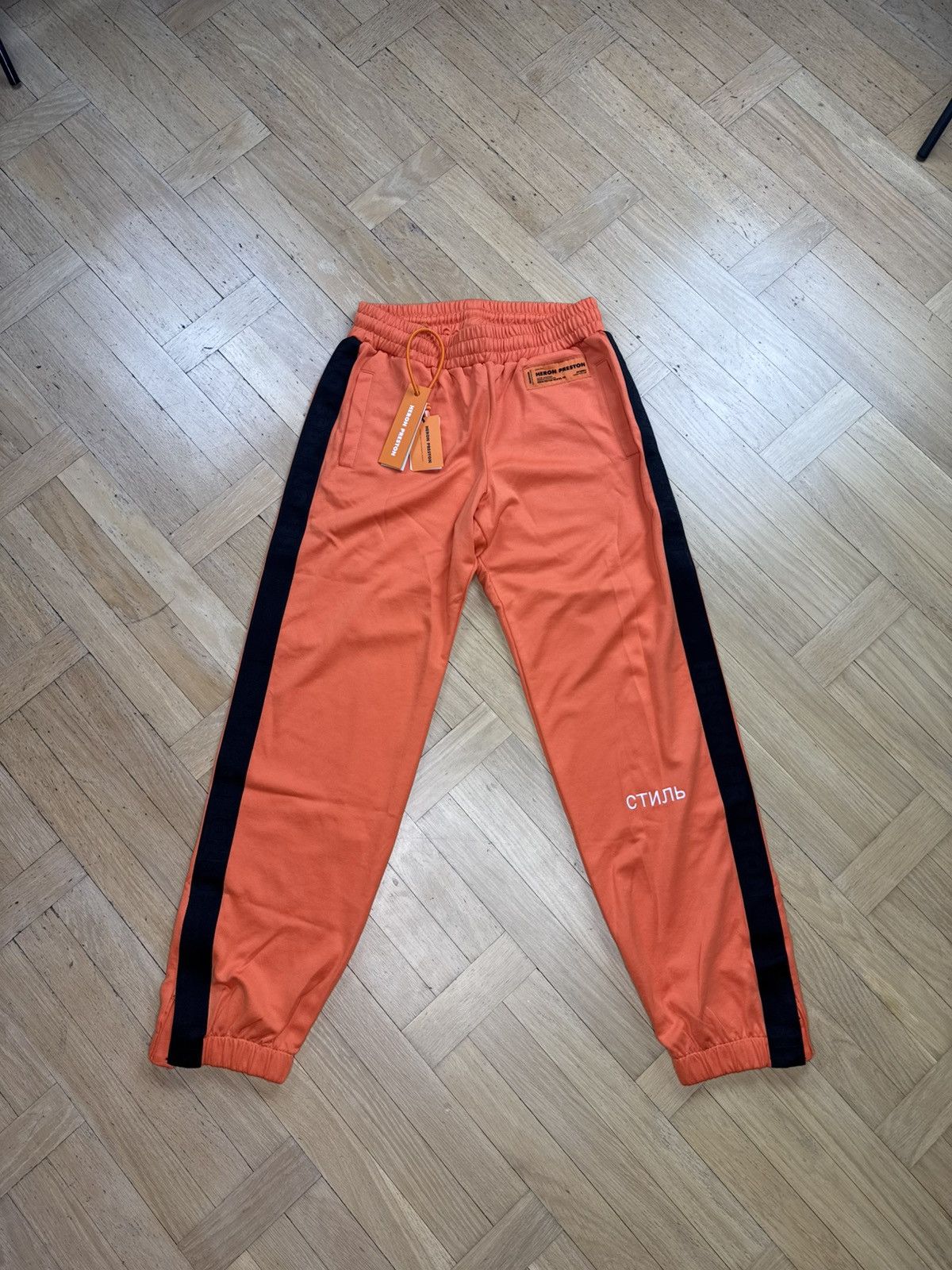 Heron Preston HERON PRESTON ORANGE TRACK PANTS Size US 30 / EU 46 - 1 Thumbnail
