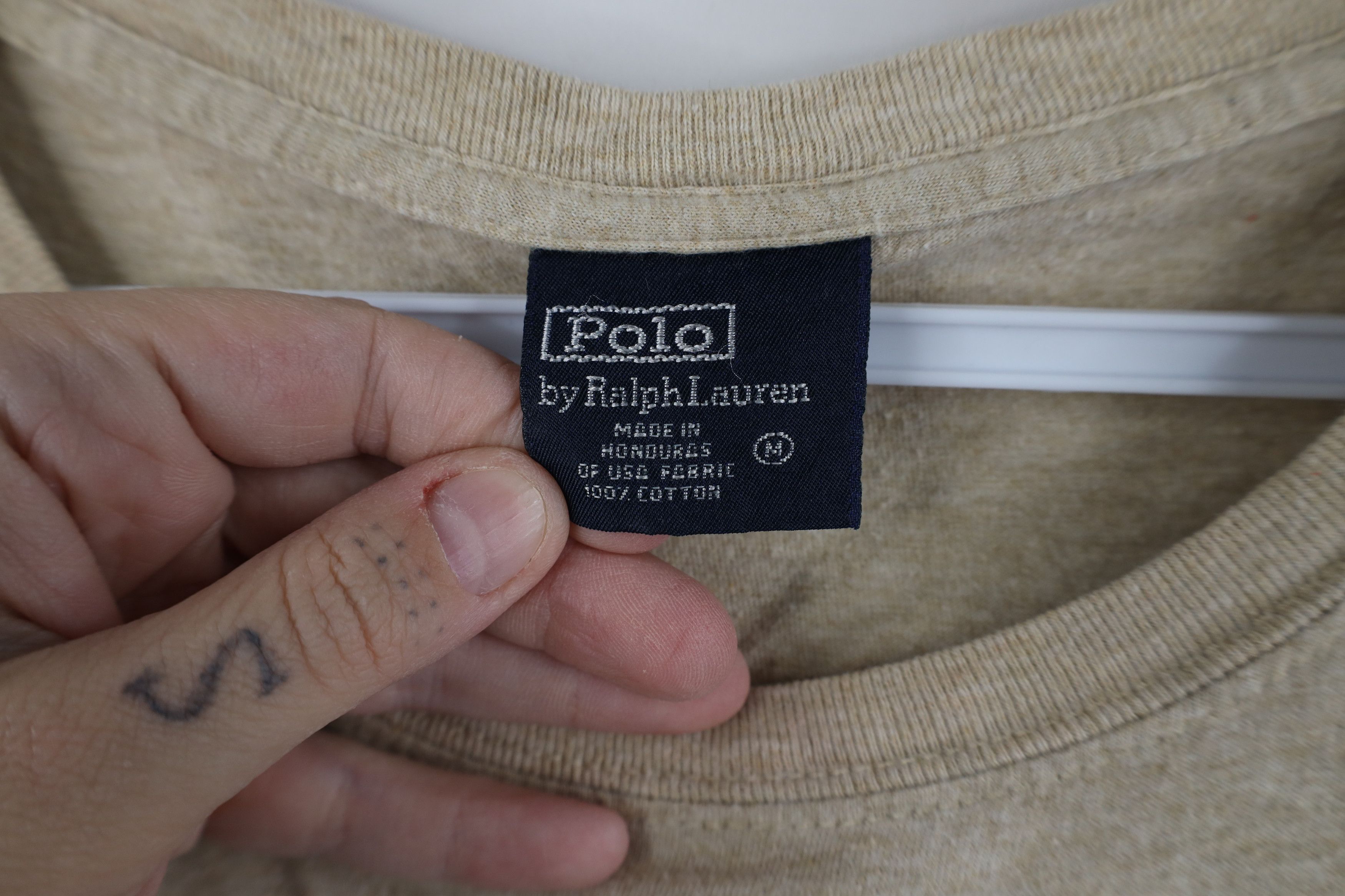 Ralph Lauren Vintage 90s Ralph Lauren Short Sleeve T-Shirt Heather Brown Size US M / EU 48-50 / 2 - 8 Thumbnail