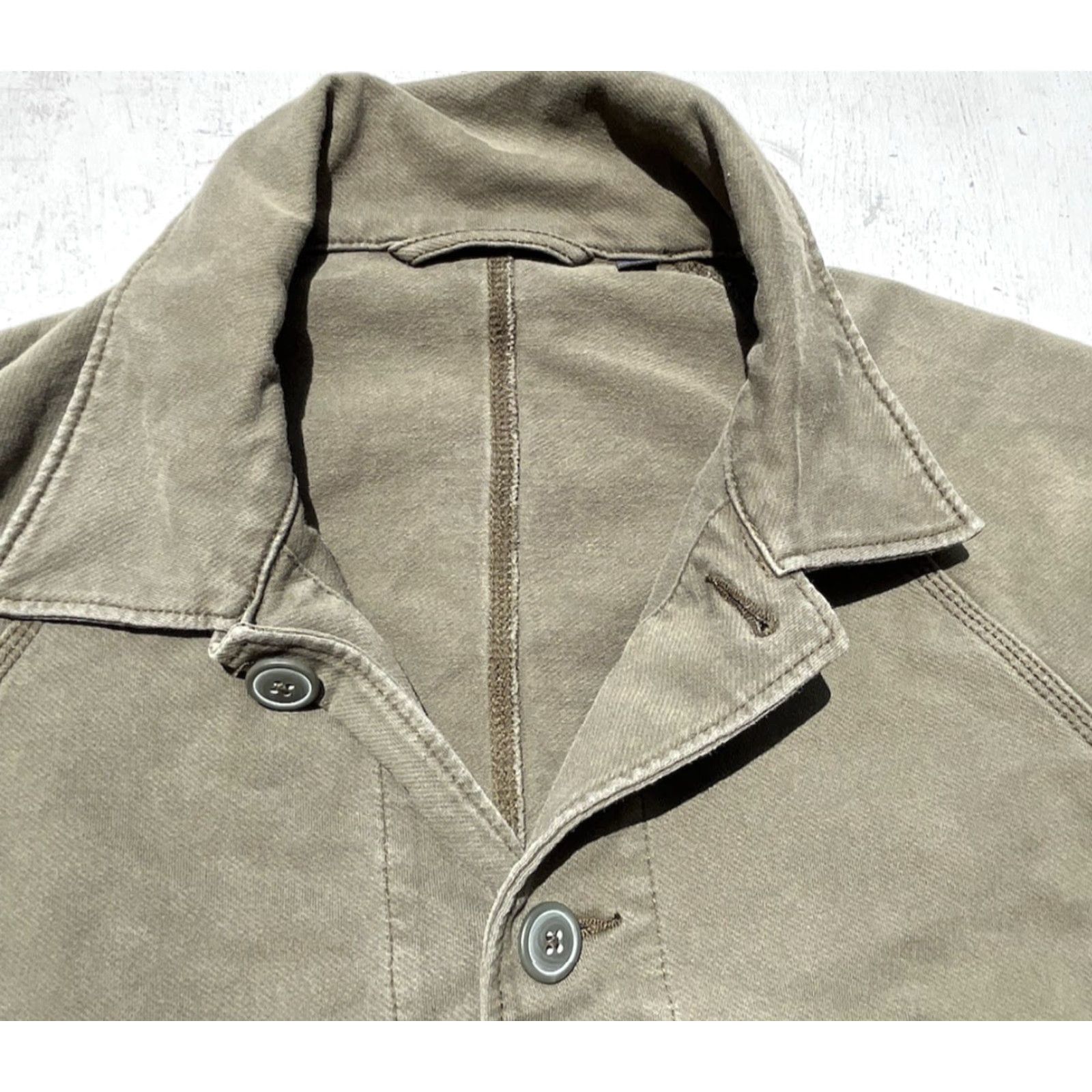Uniqlo Uniqlo Men's Shirt Beige Green Button-Up Work Uniform Field Outerwear L Size US L / EU 52-54 / 3 - 3 Thumbnail