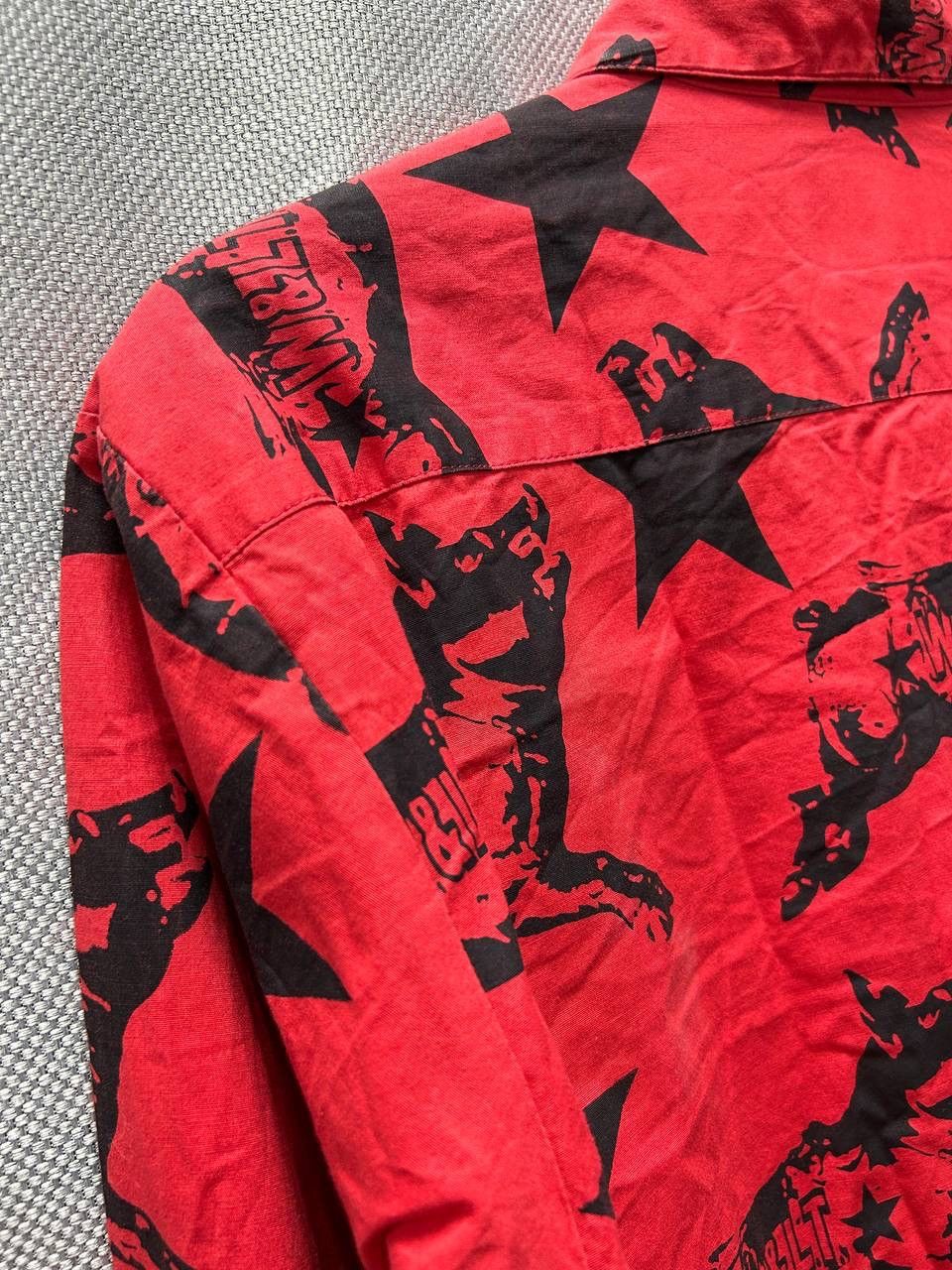 Designer × W&LT W&lt W Lt Walter Van Beirendonck Red Printed Shirt Size US M / EU 48-50 / 2 - 7 Thumbnail