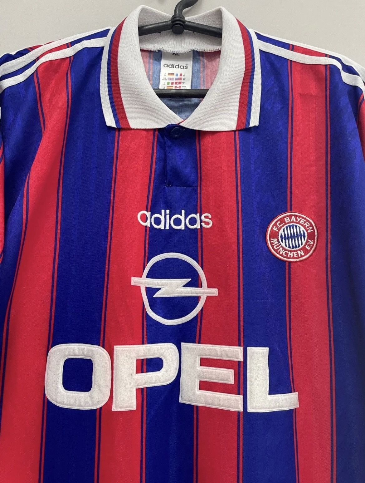 Adidas Bayern Munich 1995/1997 Home Football Shirt Jersey Adidas Size US XL / EU 56 / 4 - 3 Thumbnail