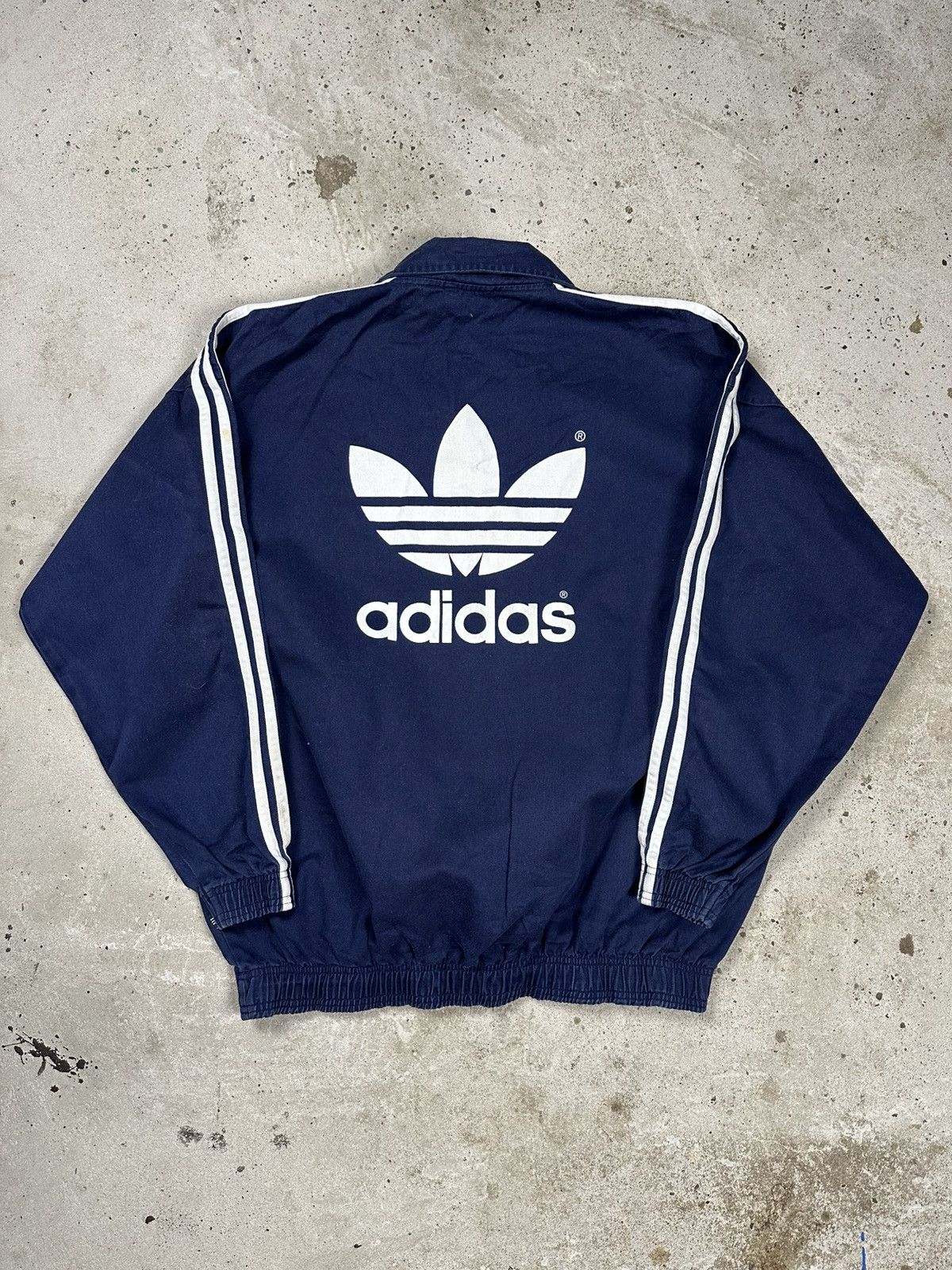 Adidas Vintage 90s Adidas Boxy Training Top Light Jacket Big Logo Size US XL / EU 56 / 4 - 1 Thumbnail