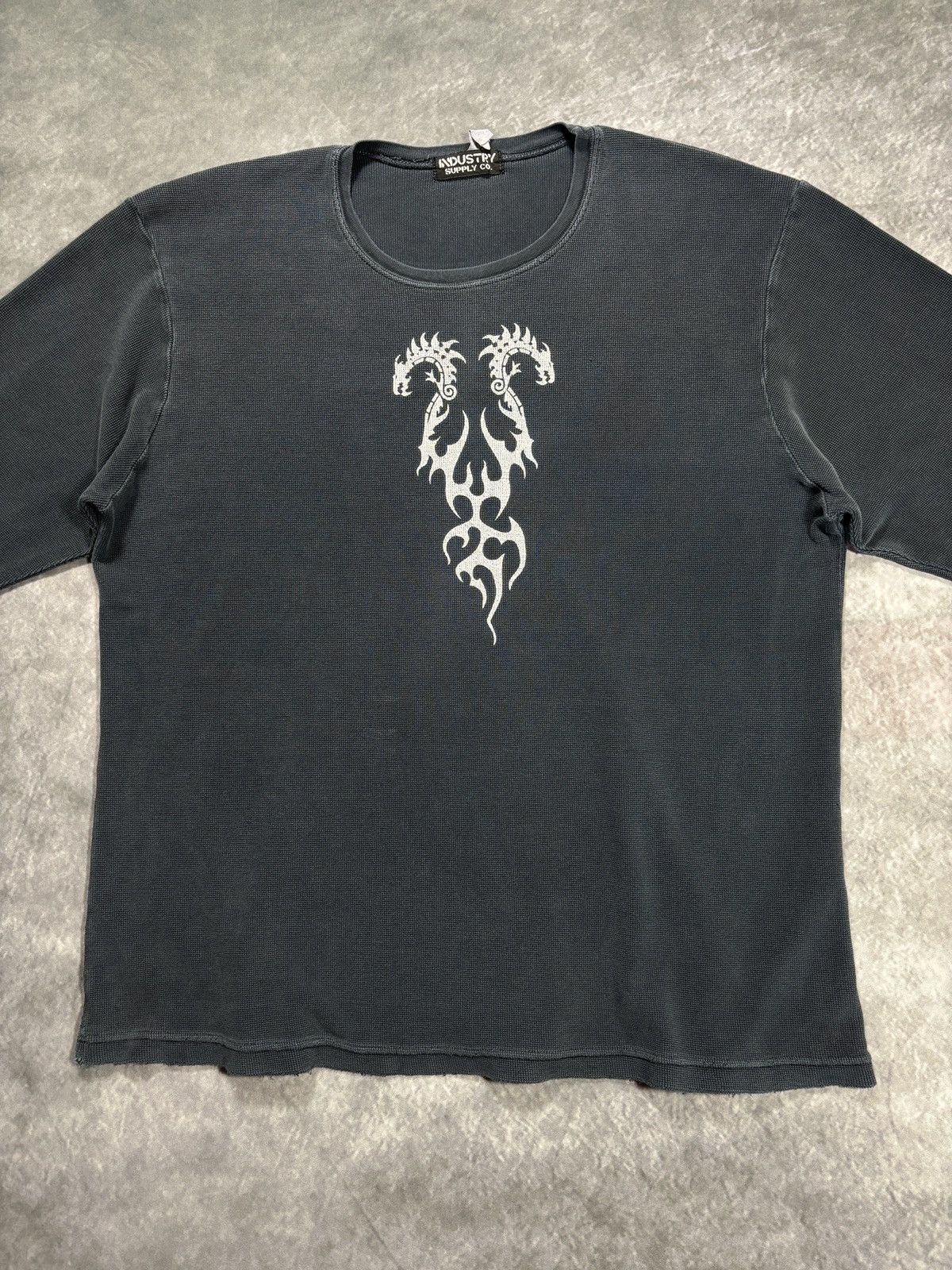Vintage Vintage Thermal Shirt Print Harley Davidson Tribal Choppers Size US XL / EU 56 / 4 - 4 Thumbnail