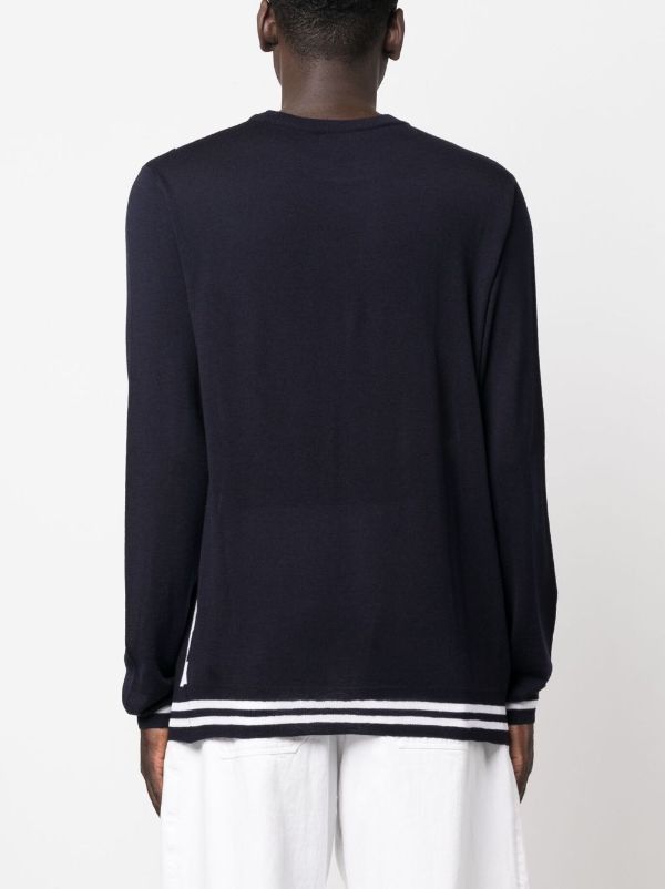 Balmain o1w1db10624 Maxi Monogram Wool Sweater in Black Size XL / US 12-14 / IT 48-50 - 2 Thumbnail