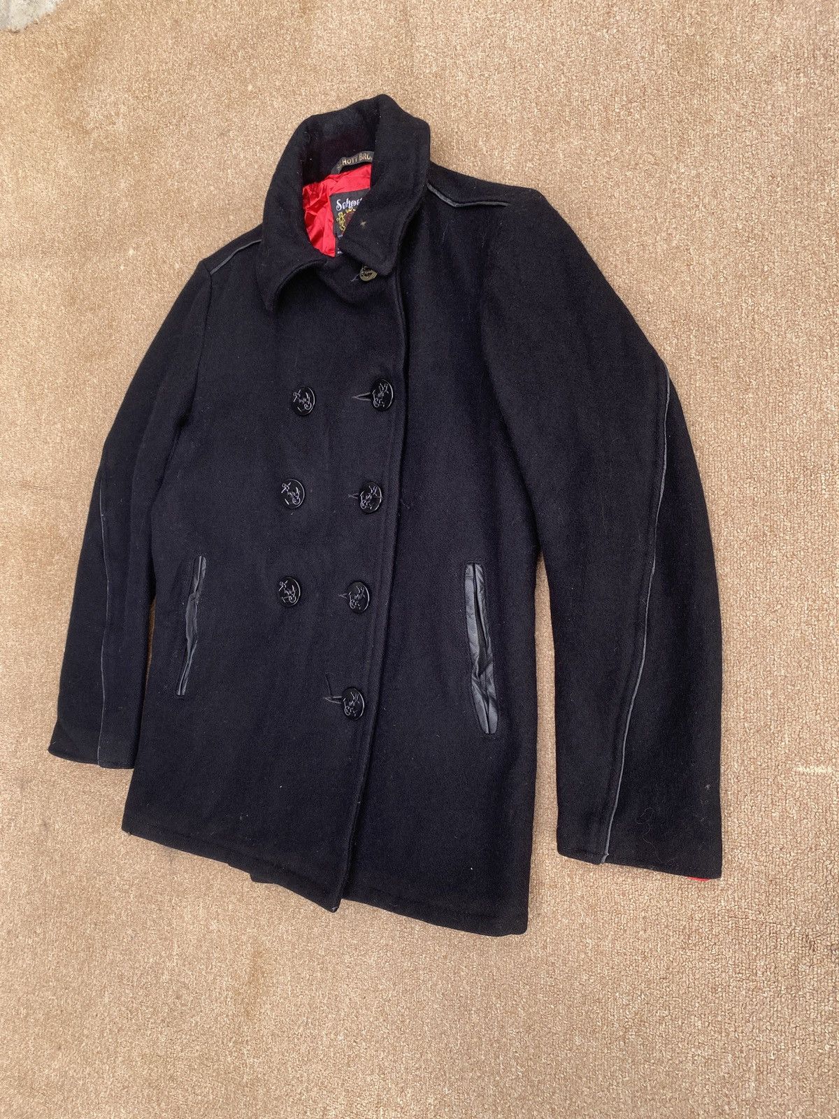 Schott × Vintage Vintage schott double breasted woll jacket Size XS / US 0-2 / IT 36-38 - 10 Thumbnail