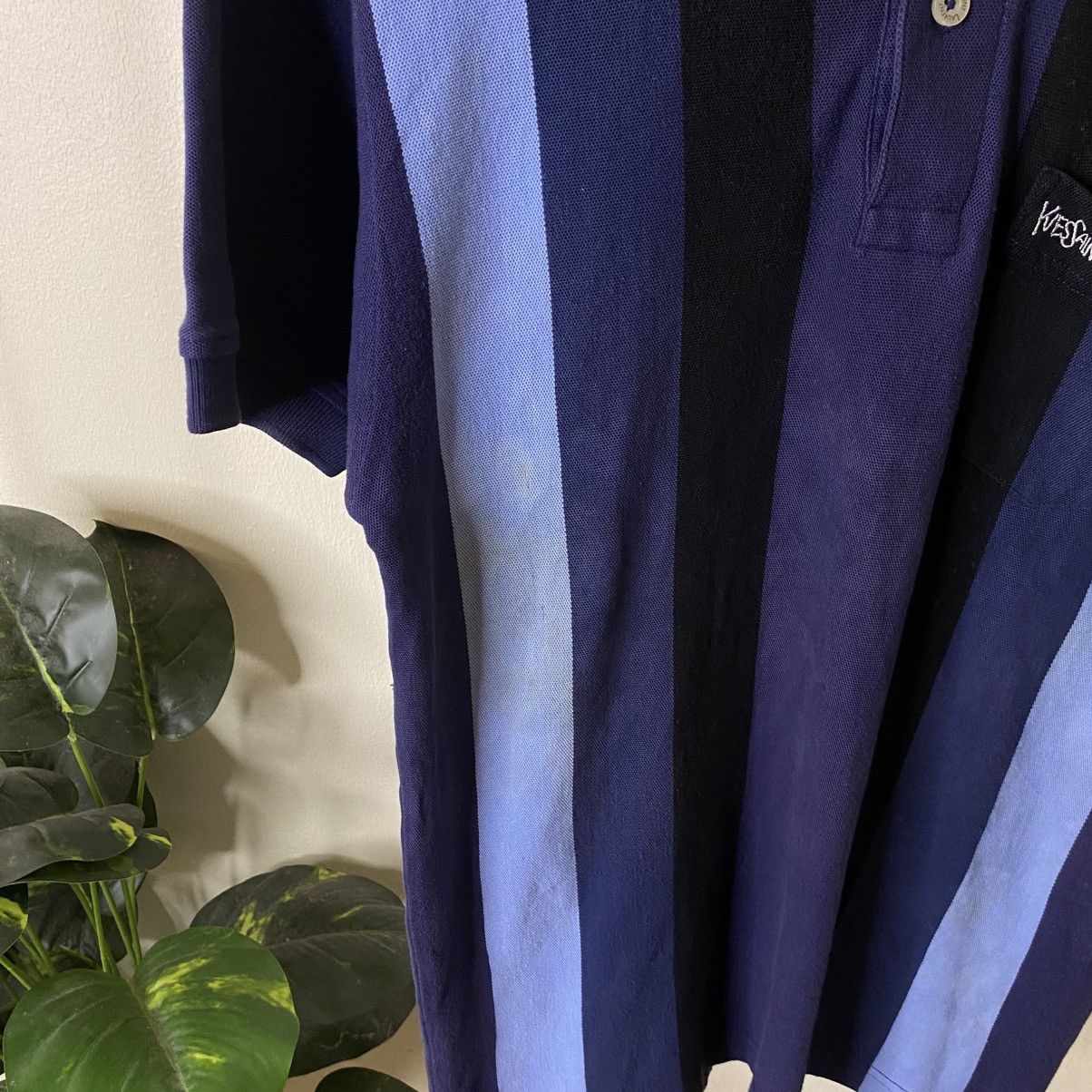 Yves Saint Laurent Vintage YSL Pour Homme Stripes Polo T Shirt Size US S / EU 44-46 / 1 - 3 Thumbnail
