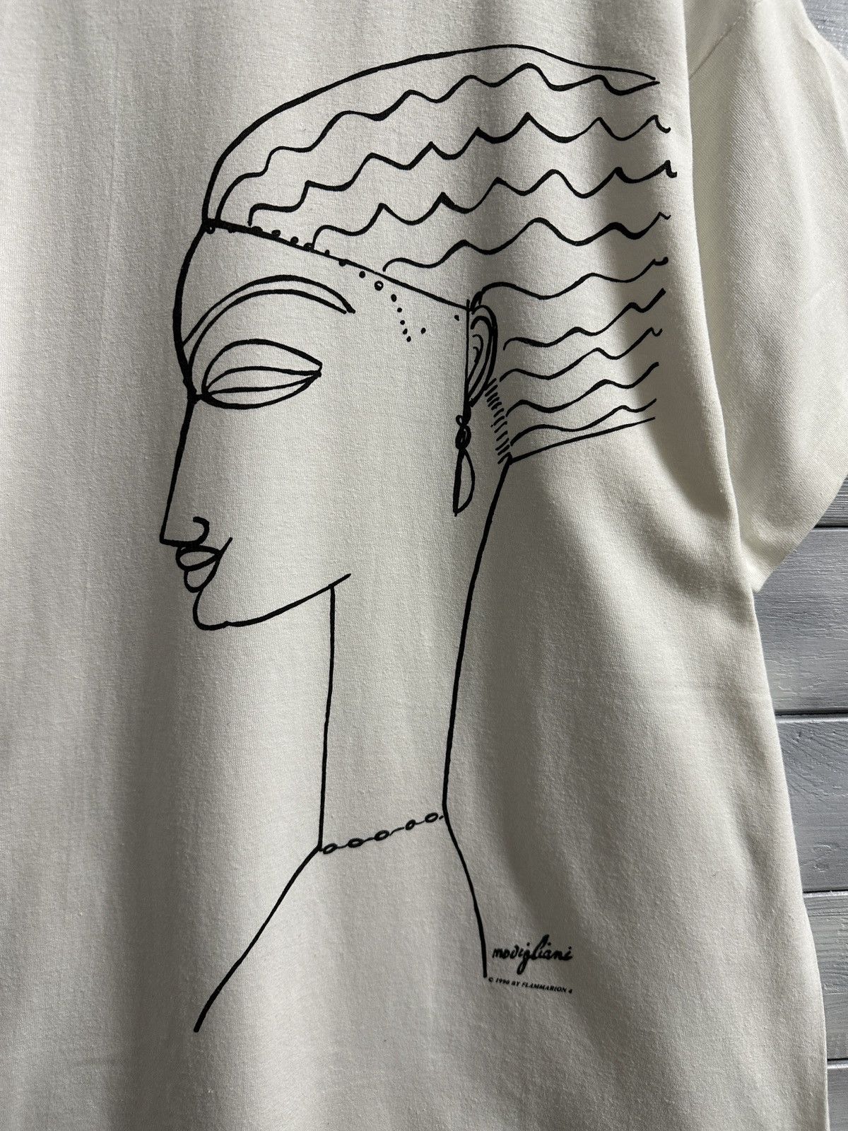 Vintage Very Rare Vintage T-Shirt 1990 Flammarion 4 Made In France Size US M / EU 48-50 / 2 - 2 Thumbnail