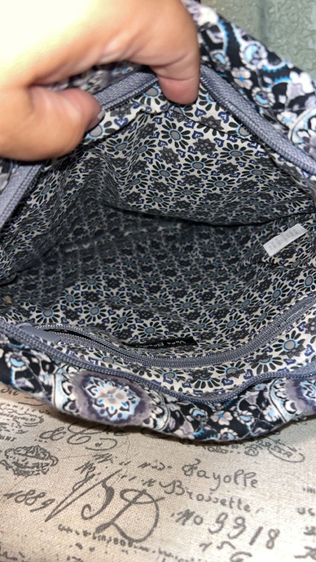 Vera Bradley Women's Vera Bradley Crossbody Bag One Size Black Blue Size ONE SIZE - 4 Thumbnail