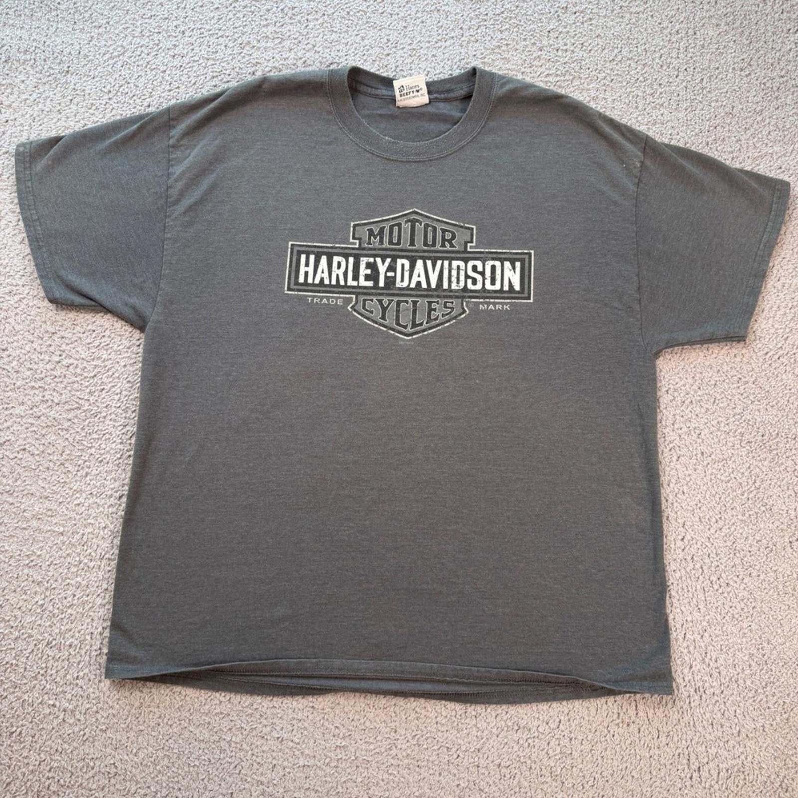 Harley Davidson Vintage Harley Davidson Lynchburg Tennessee Motorcycle Tee Size US XL / EU 56 / 4 - 1 Thumbnail