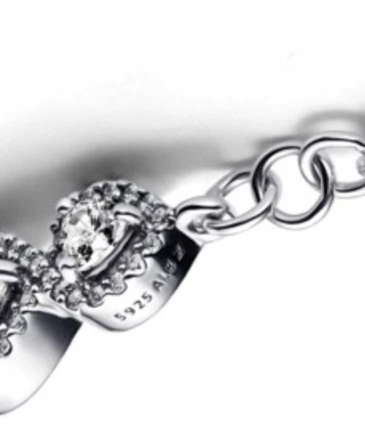 pandora PANDORA HALO HEARTS STERLING SILVER BRACELET SIZE 18 Size ONE SIZE - 7 Thumbnail