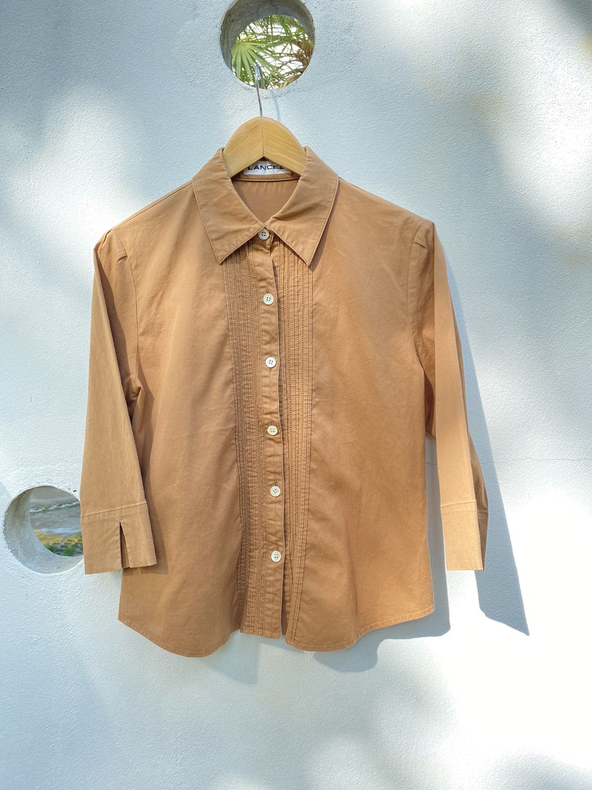Lancel LANCEL brown shirt Size S / US 4 / IT 40 - 1 Thumbnail