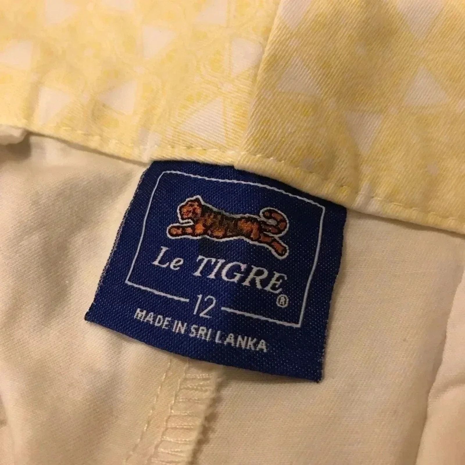 Le TIGRE Le Tigre Shorts Womens Light Yellow Pattern 12 Size 34" / US 12 / IT 48 - 5 Thumbnail