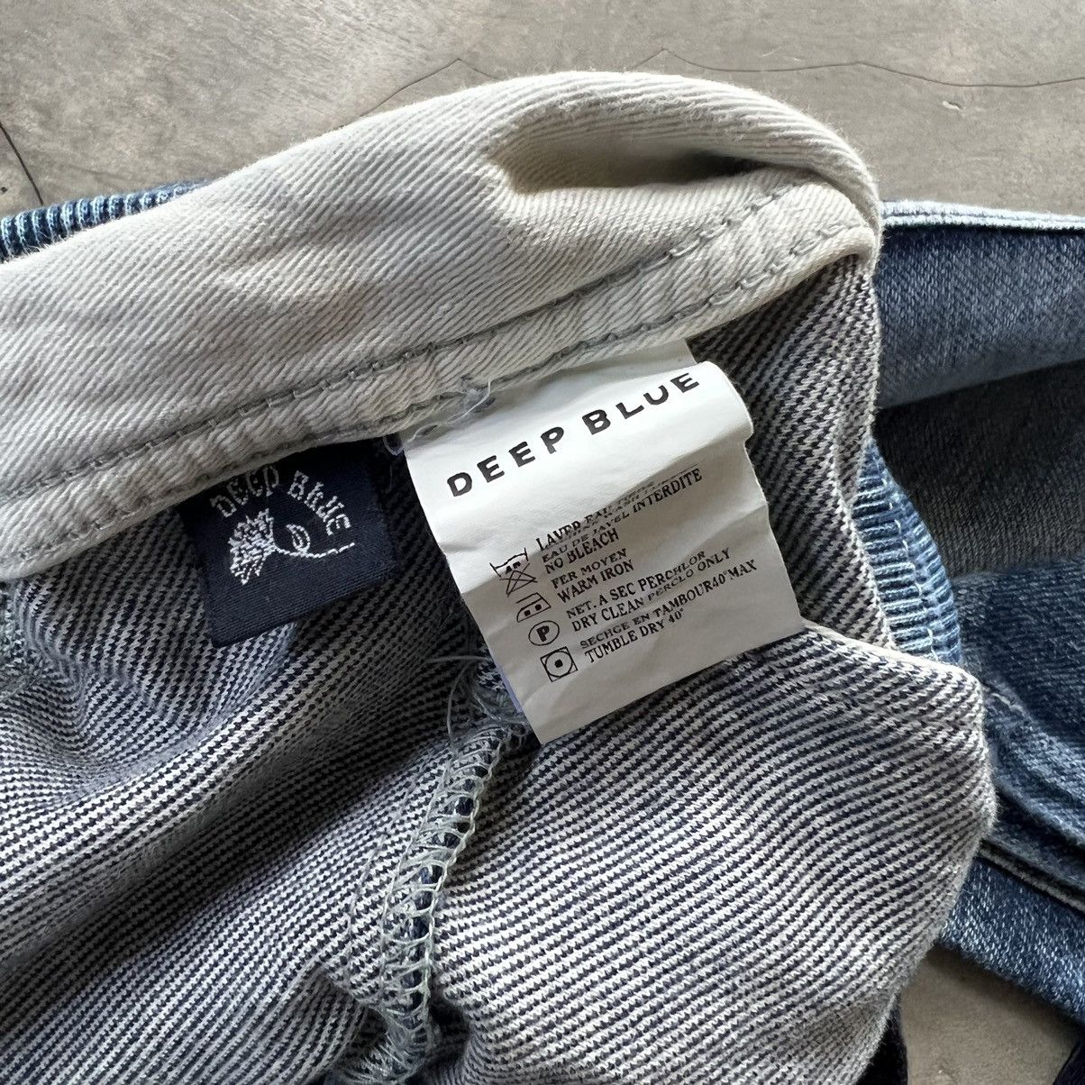 Japanese Brand Deep Blue Kapital Style Washed Denim Sweat Pants Size US 30 / EU 46 - 6 Thumbnail