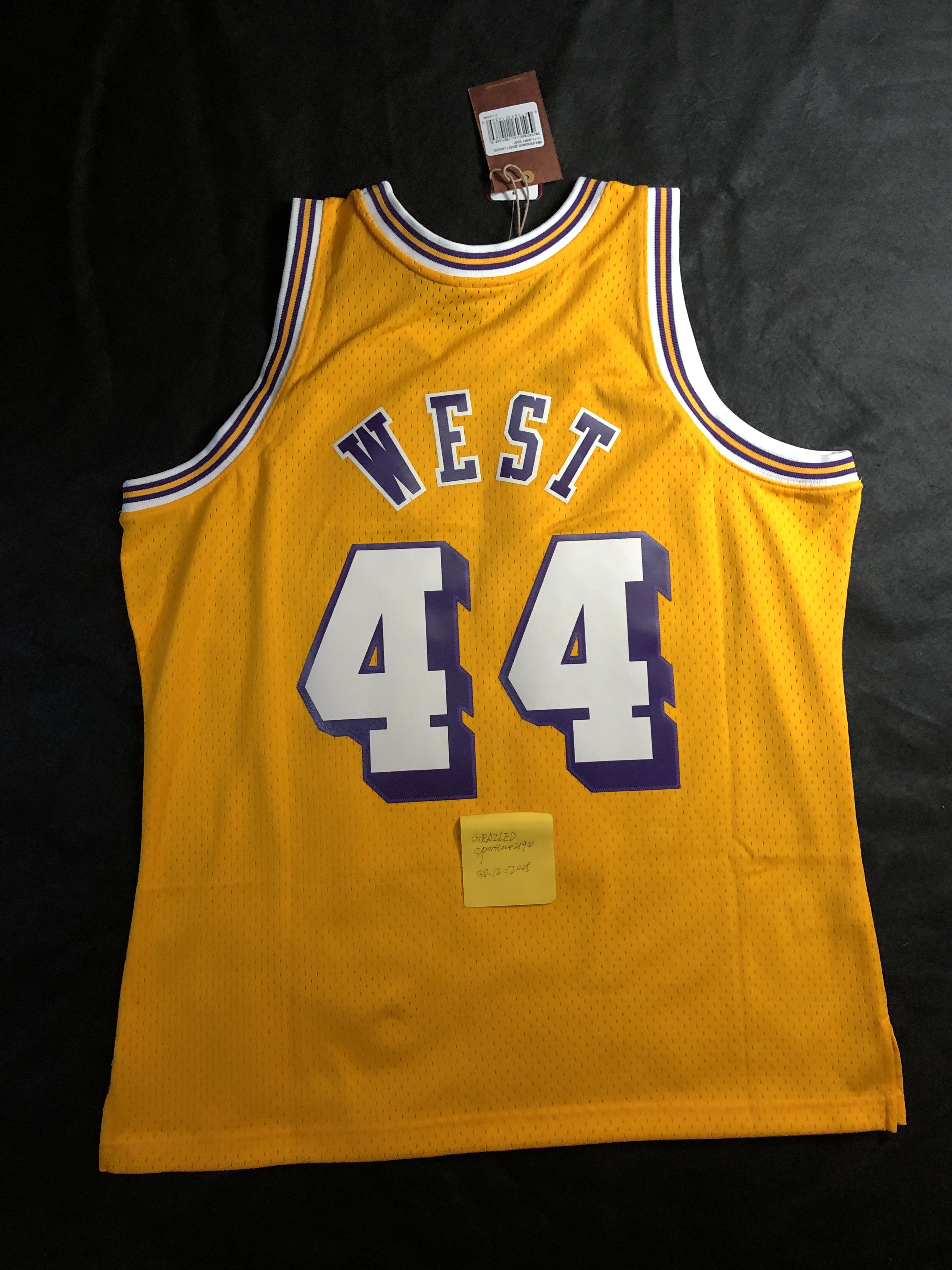 Vintage Lakers 44 West Jersey Size US XL / EU 56 / 4 - 2 Thumbnail