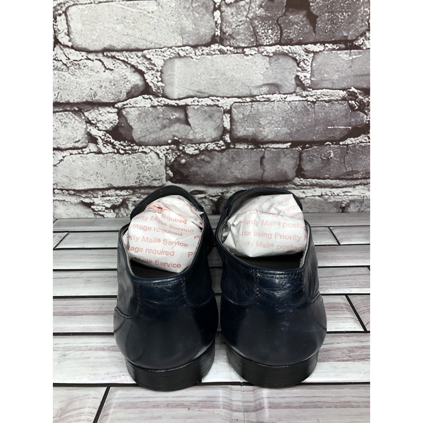 TED LAPIDUS TED LAPIDUS Boutique Paris Blue Leather Dress Penny Loafers Size US 7.5 / EU 40-41 - 4 Thumbnail