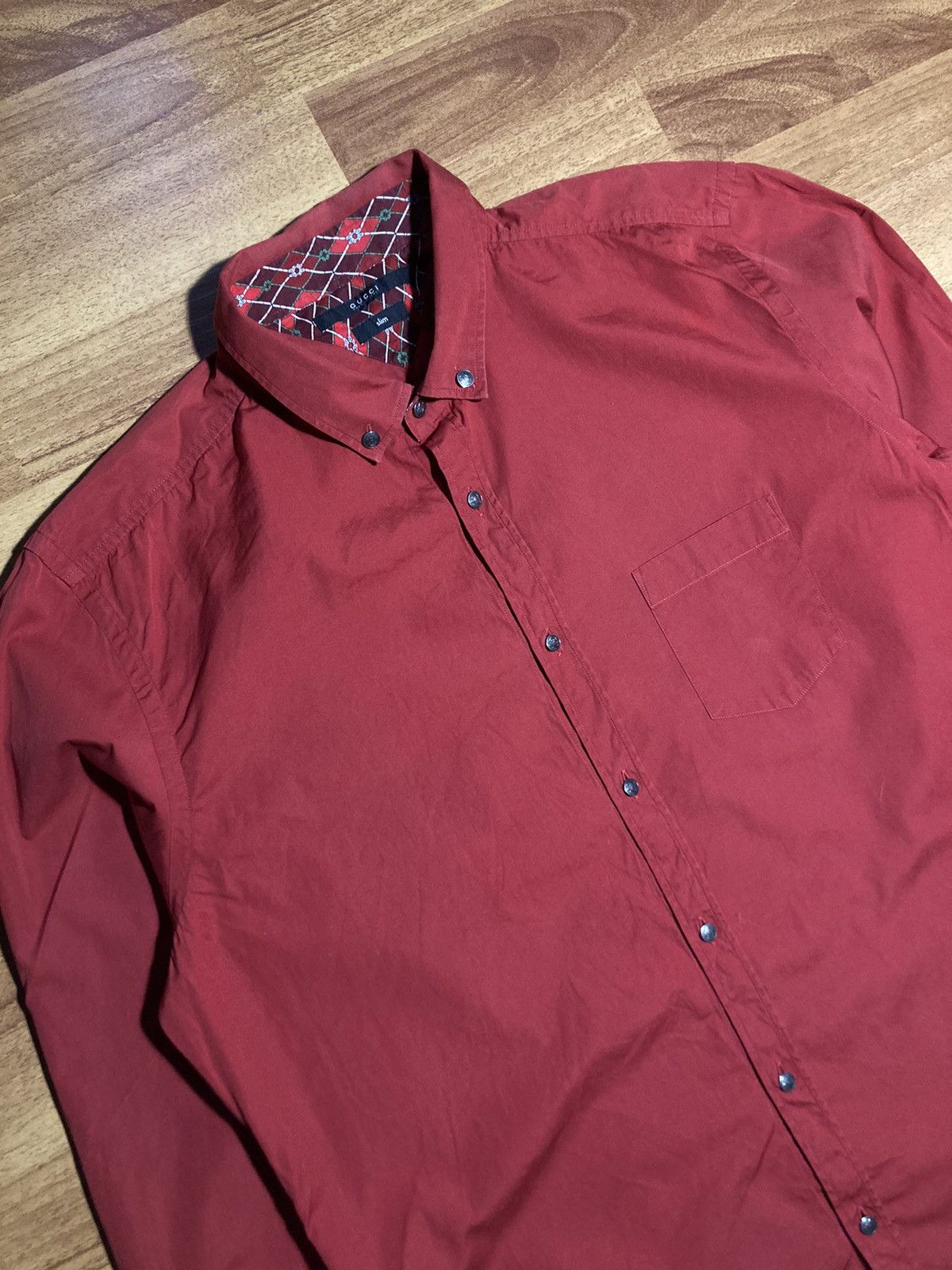Gucci × Vintage Vintage Gucci Shirt S-M size Size US S / EU 44-46 / 1 - 2 Thumbnail
