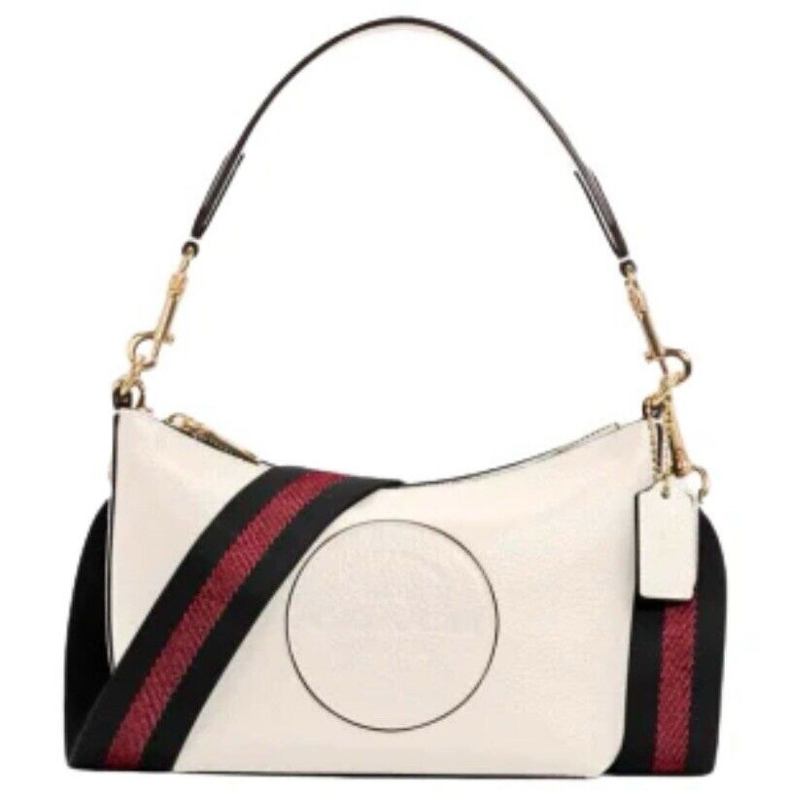 Coach Coach Dempsey Shoulder Bag Chalk Pebble Leather Patch C2829 Size ONE SIZE - 9 Thumbnail