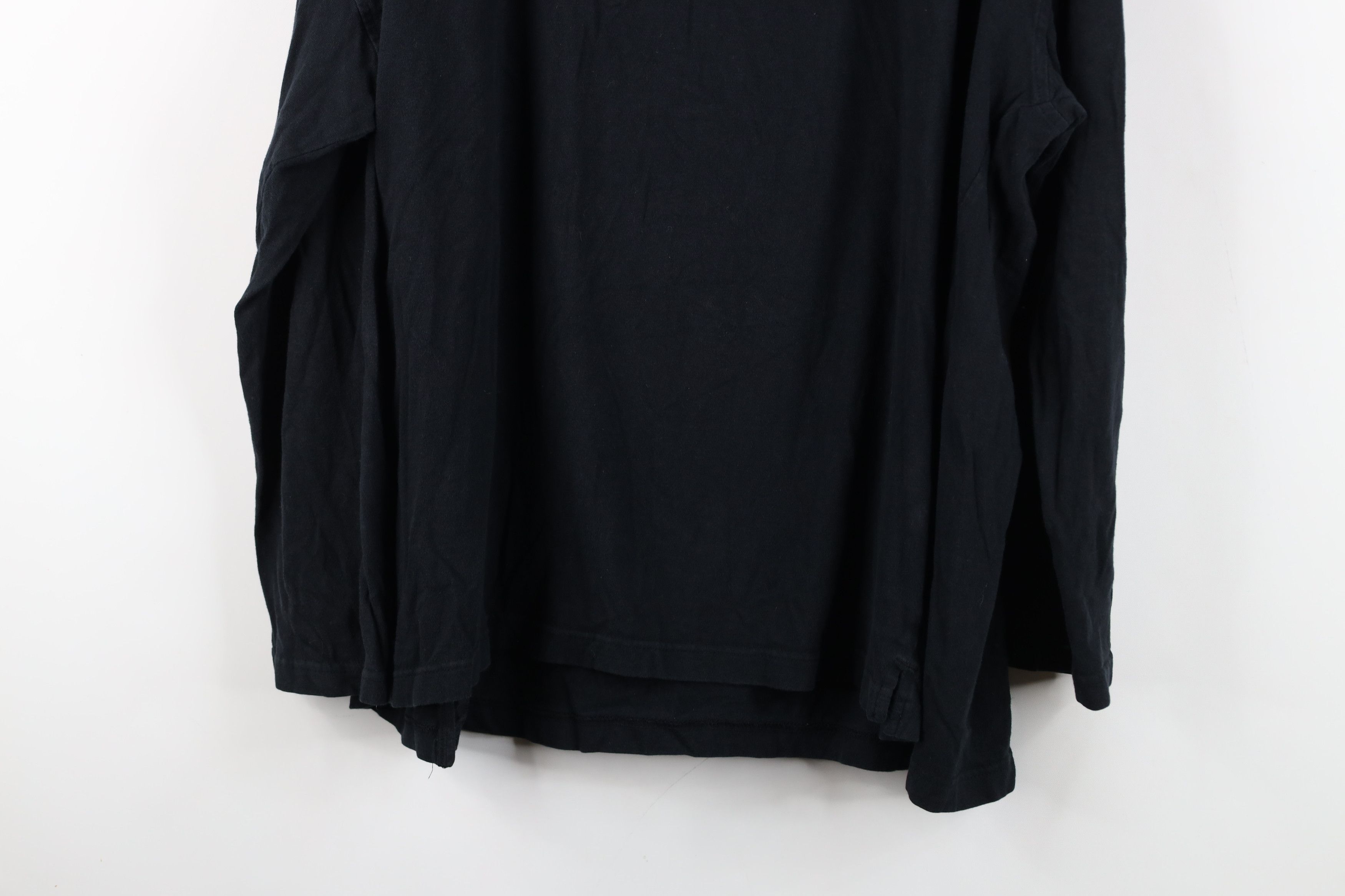 Vintage Vintage 90s Streetwear Long Sleeve Henley T-Shirt Black Size US XL / EU 56 / 4 - 11 Thumbnail
