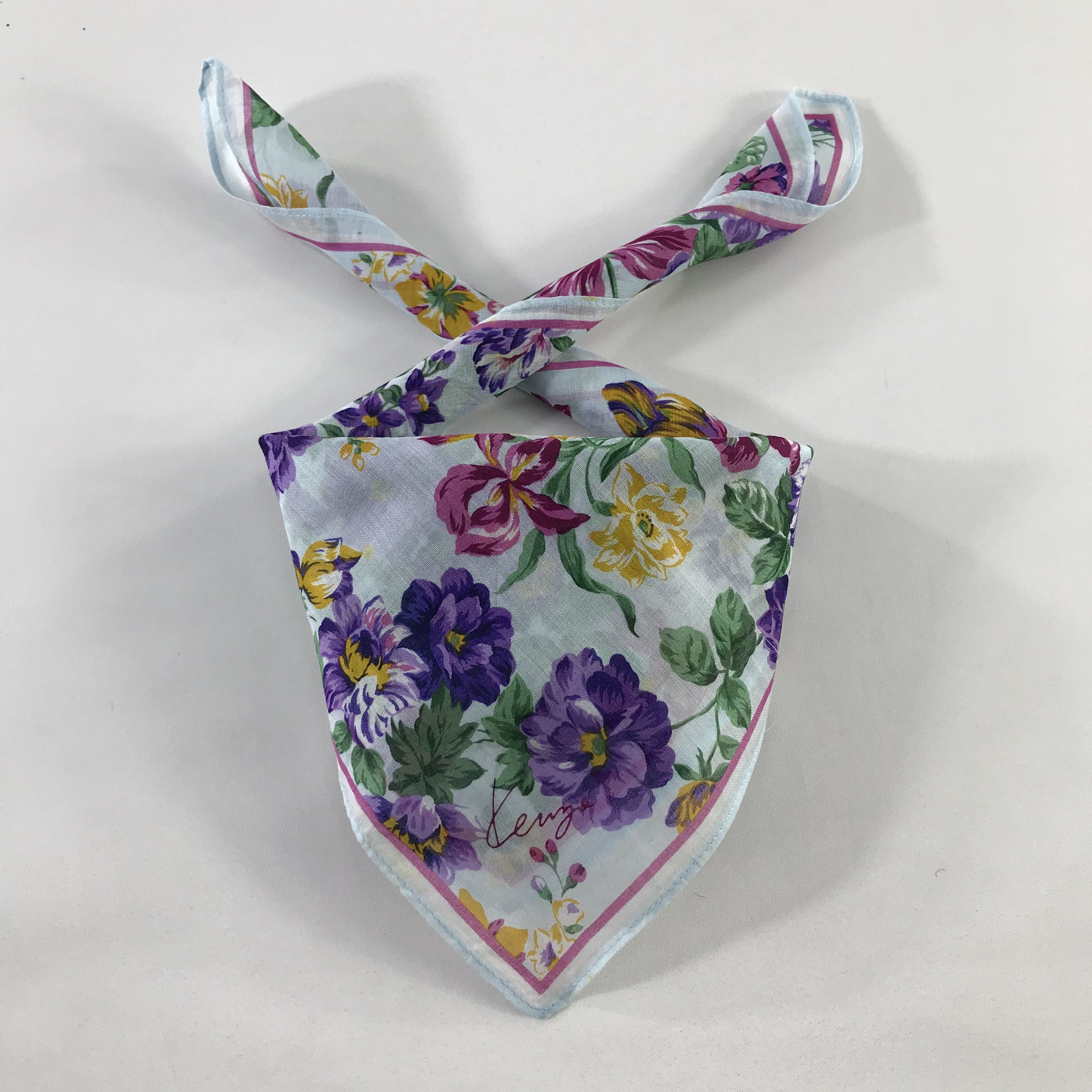 Kenzo × Vintage Kenzo Bandana / Handkerchief / Neckerchief - S594 Size ONE SIZE - 3 Thumbnail