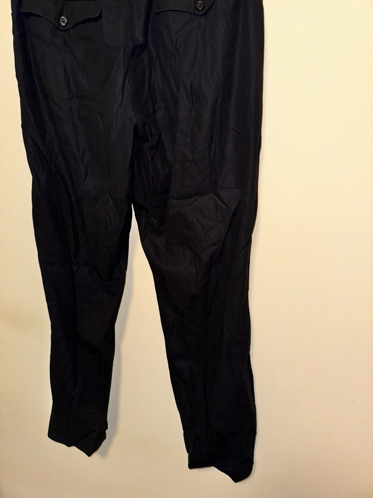 Maison Margiela MAISON MARGIELA Black Cotton Pleated Trousers Size US 34 / EU 50 - 15 Thumbnail