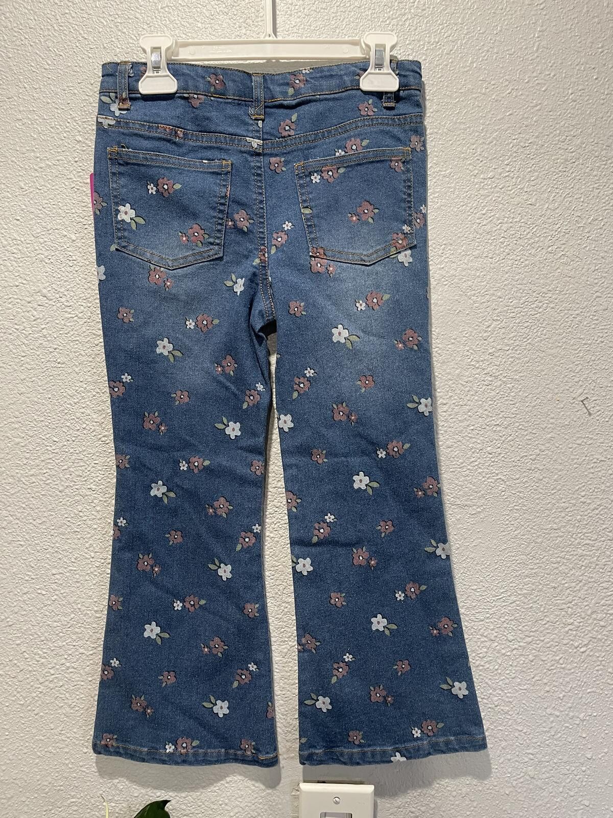 Disney Disney Minnie Mouse Girls' Floral Print Flared Jeans Size 24" / US 00 / IT 34 - 2 Thumbnail