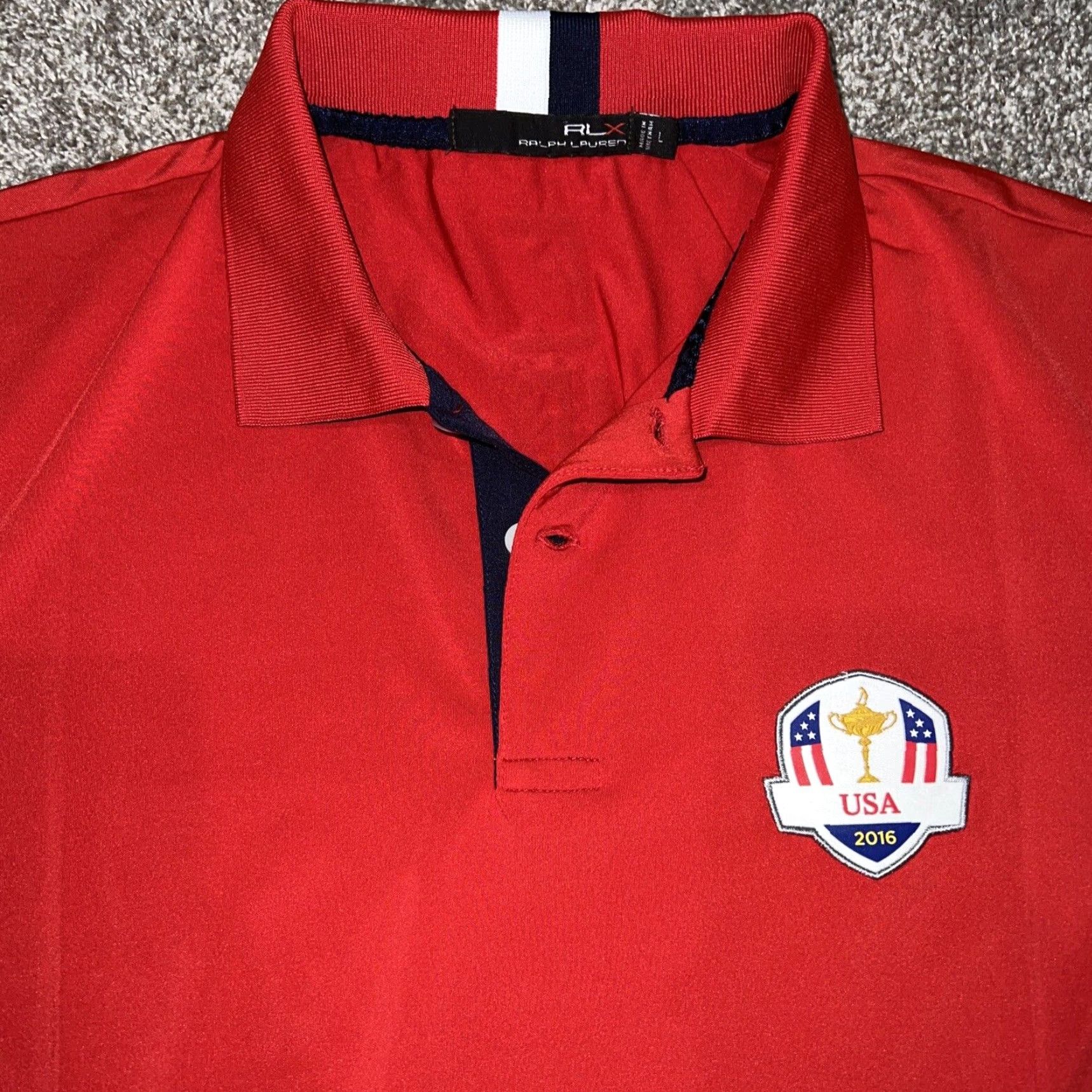 Polo Ralph Lauren Polo Ralph Lauren RLX Ryder Cup Red Polo Shirt Mens L Size US L / EU 52-54 / 3 - 2 Thumbnail