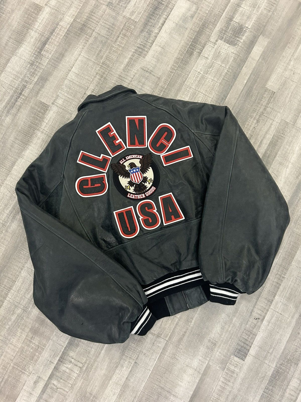 The GV Gallery The GV Gallery Raspberry Leather Varsity Jacket Size US L / EU 52-54 / 3 - 5 Thumbnail