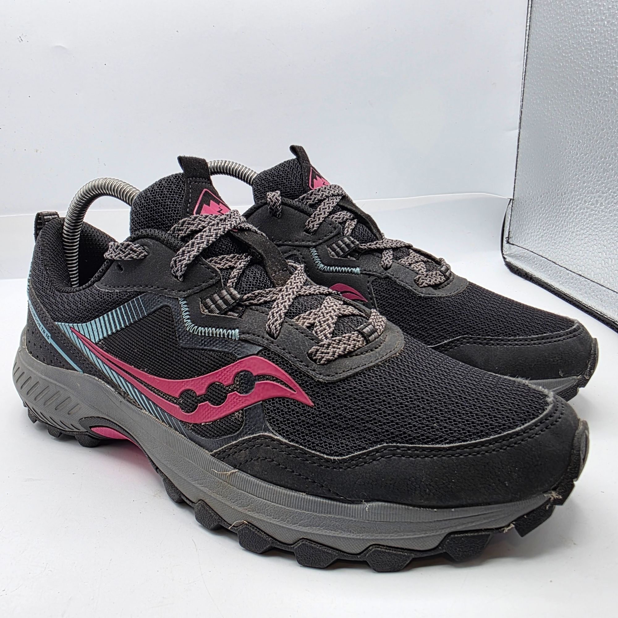 Saucony Saucony Excursion TR 16 Womens Trail Shoes Size 9.5 Black Fu Size US 9.5 / IT 39.5 - 1 Thumbnail