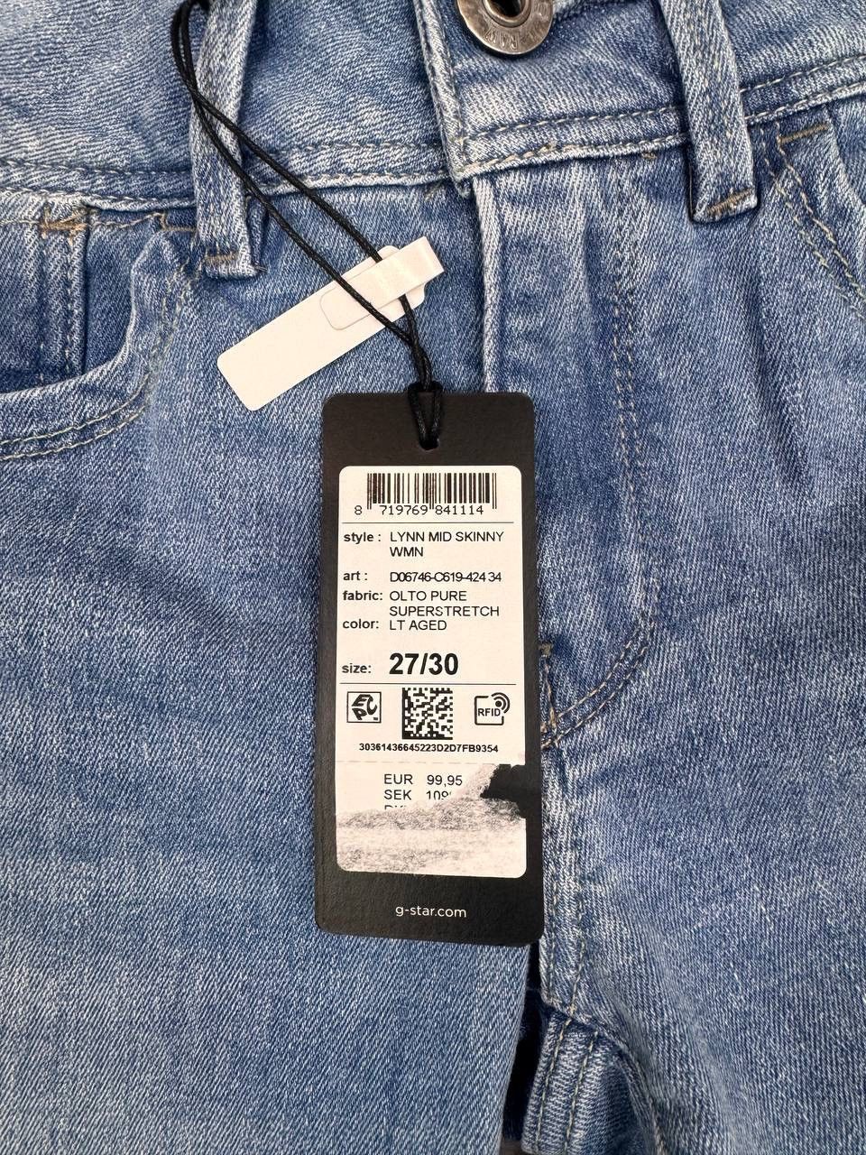 G-Star G-Star Raw NWT Men Lynn Mid Skinny Jeans Light Size W27 Size US 27 - 8 Thumbnail
