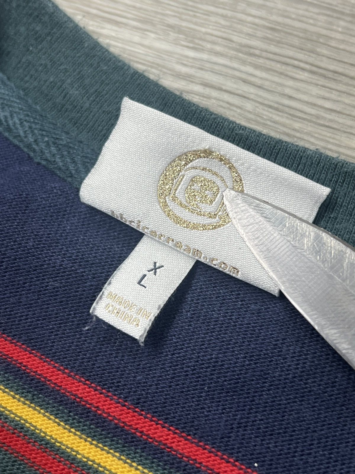 Billionaire Boys Club Billionaire Boys Club BBC Striped Embroidered Logo Tee sz XL Size US XL / EU 56 / 4 - 7 Thumbnail