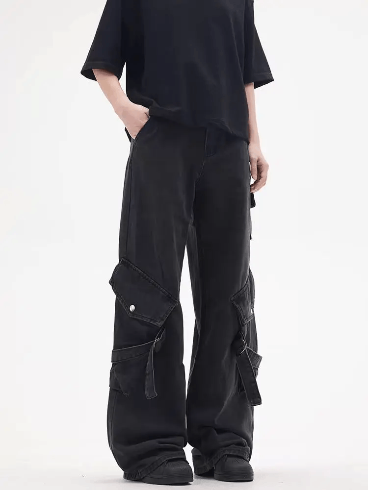 Japanese Brand × Jean Heavy washed vintage baggy jeans Size US 34 / EU 50 - 1 Thumbnail