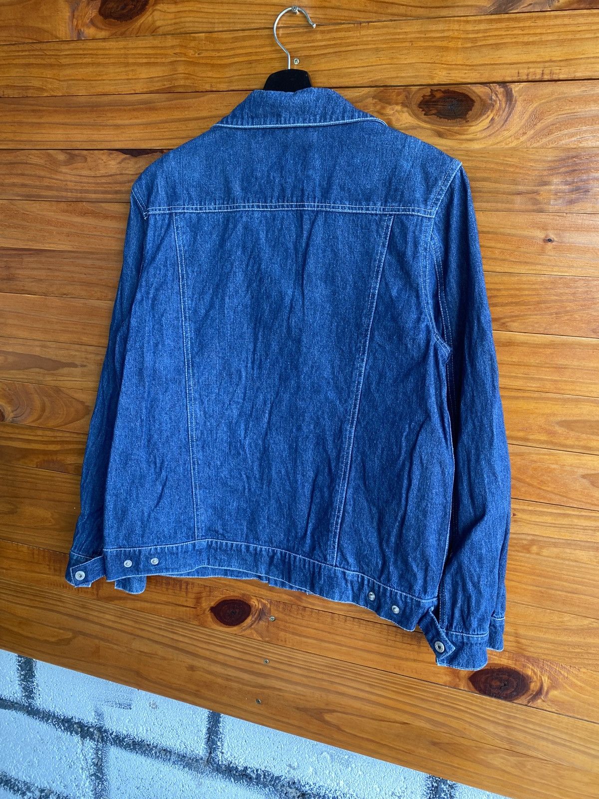 Japanese Brand Vintage Japanese Denim Jacket – Unbranded Stickman Logo Tag Size US M / EU 48-50 / 2 - 7 Thumbnail