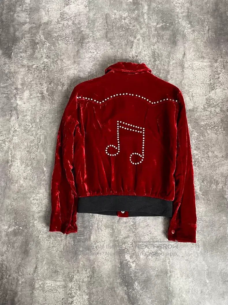 Saint Laurent Paris Saint Laurent Paris Red Velvet Note Crystal Jacket Size US S / EU 44-46 / 1 - 2 Thumbnail
