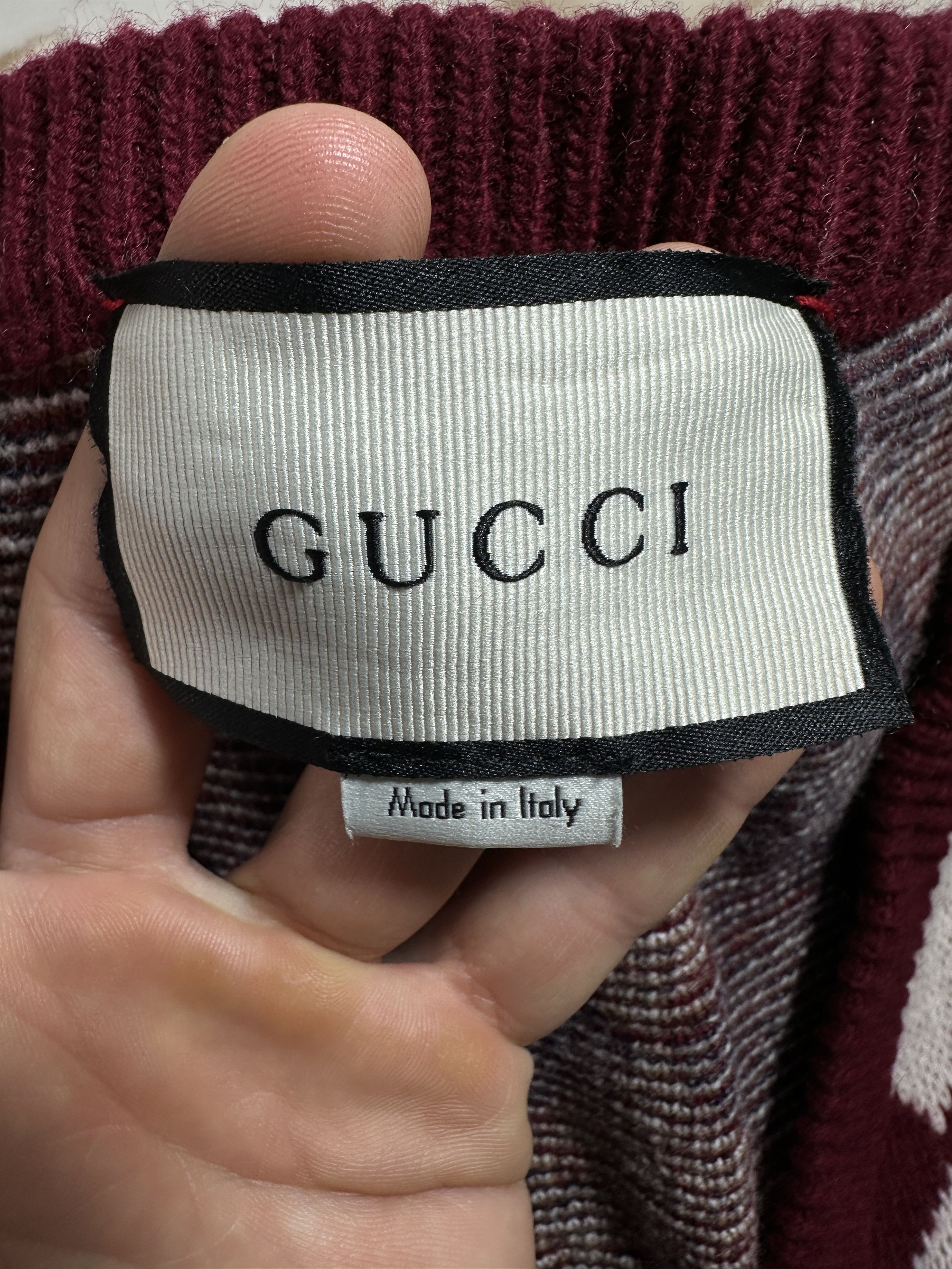 Gucci Rare Gucci Horsebit Argyle Wool Sweater V-Neck Italy Size S Size US S / EU 44-46 / 1 - 10 Thumbnail