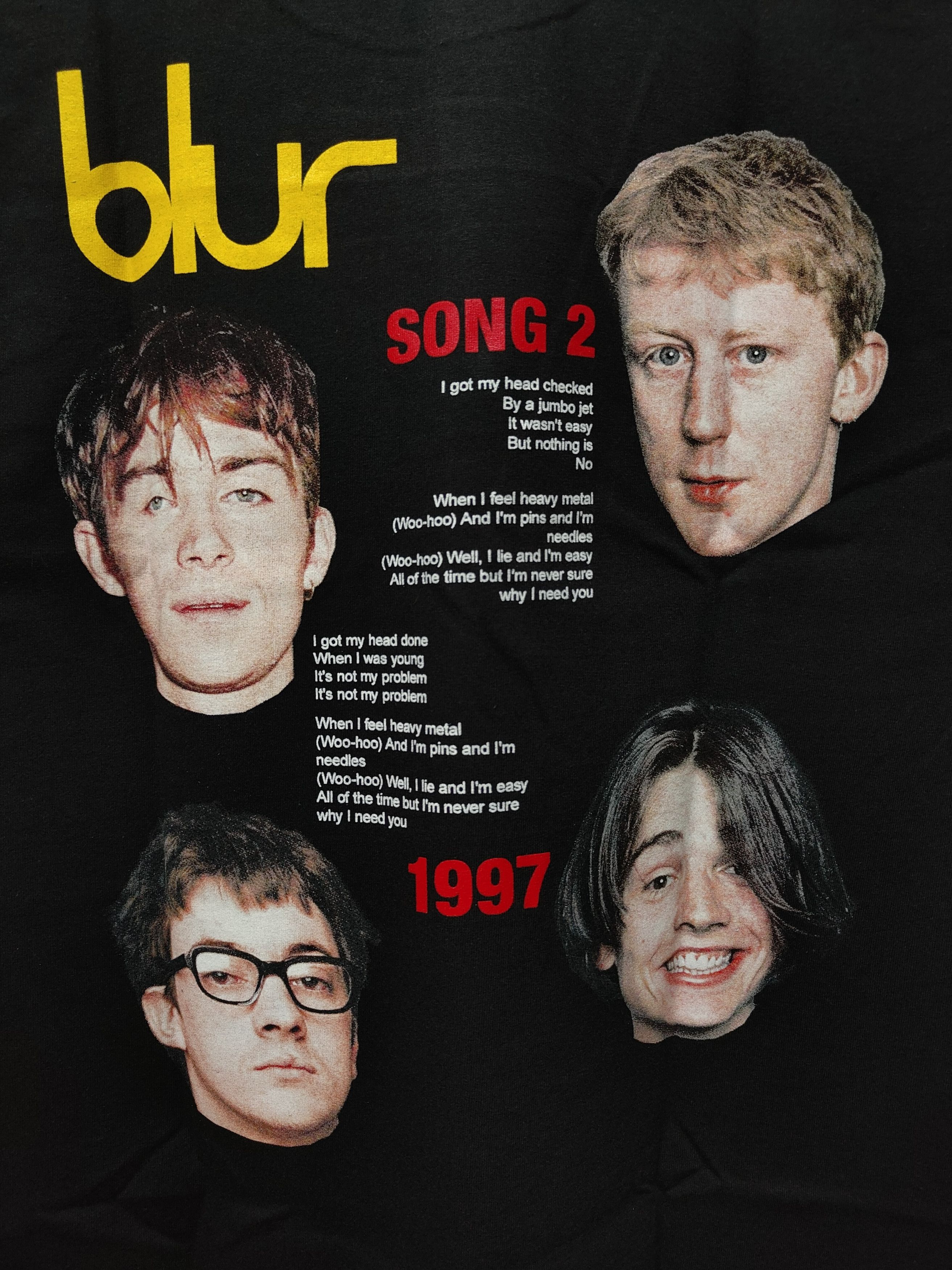 Band Tees Blur Song 2 Blur Self Title Album T-shirt Size US XL / EU 56 / 4 - 6 Thumbnail