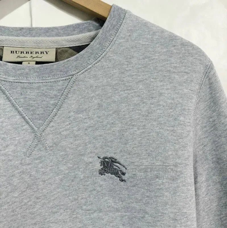 Burberry Burberry Grey Cotton Embroidered Short-Sleeve Sweatshirt. Size S / US 4 / IT 40 - 5 Thumbnail
