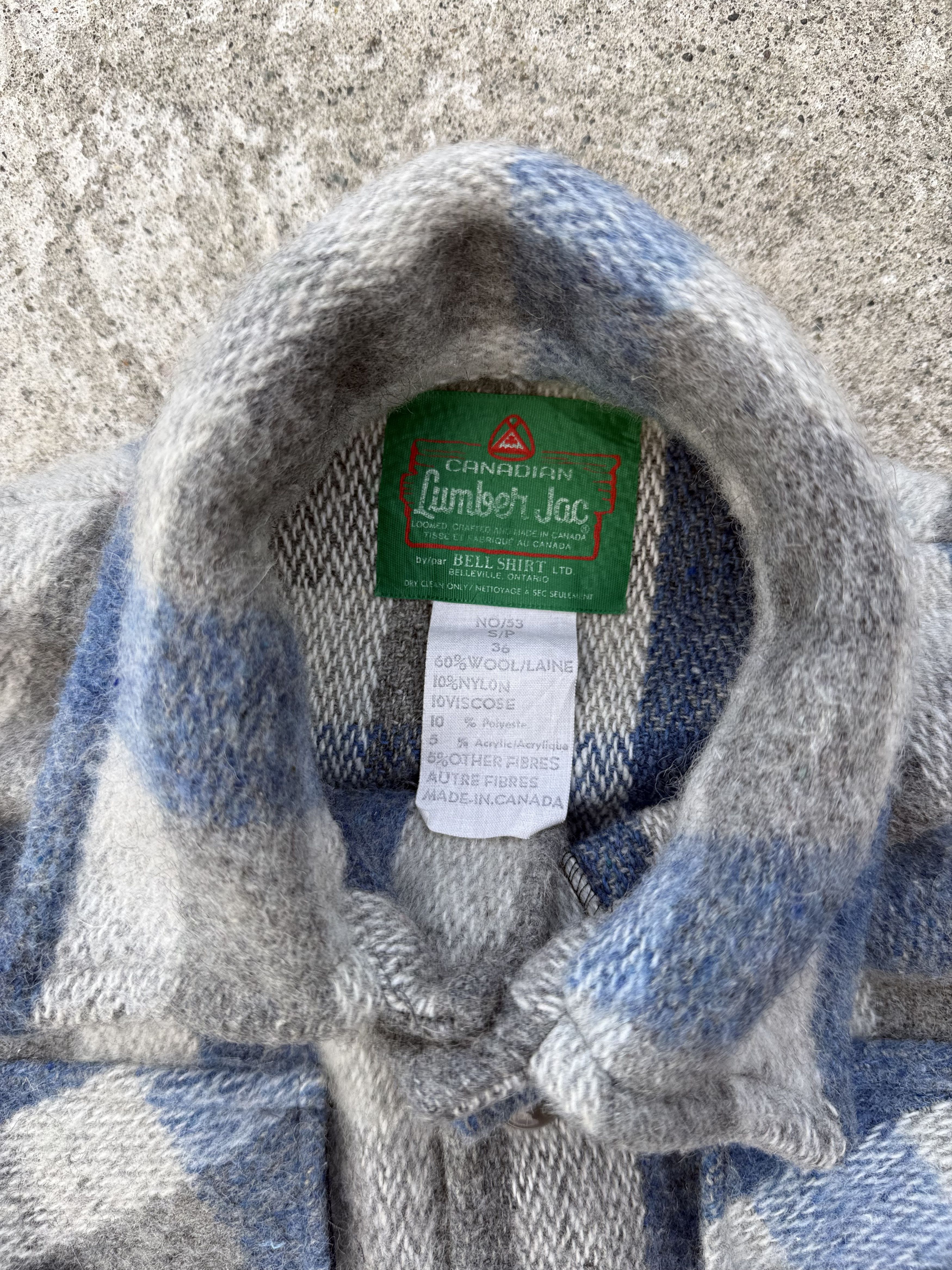 Vintage 1980s Canadian Lumber Jac - Checkered Wool Shirt Size US S / EU 44-46 / 1 - 4 Thumbnail
