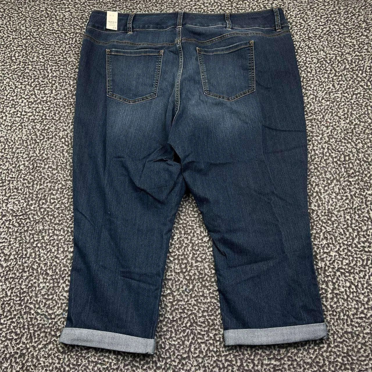 Torrid Torrid Jegging Crop Jeans Women 24 Faded Denim Cuffed 44x22 Size 24" / US 00 / IT 34 - 9 Thumbnail