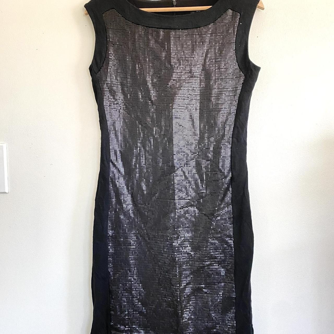 Ann Taylor ANN TAYLOR BLACK BODY CON SEQUIN MINI DRESS WOMENS SIZE 2 Size XS / US 0-2 / IT 36-38 - 3 Thumbnail