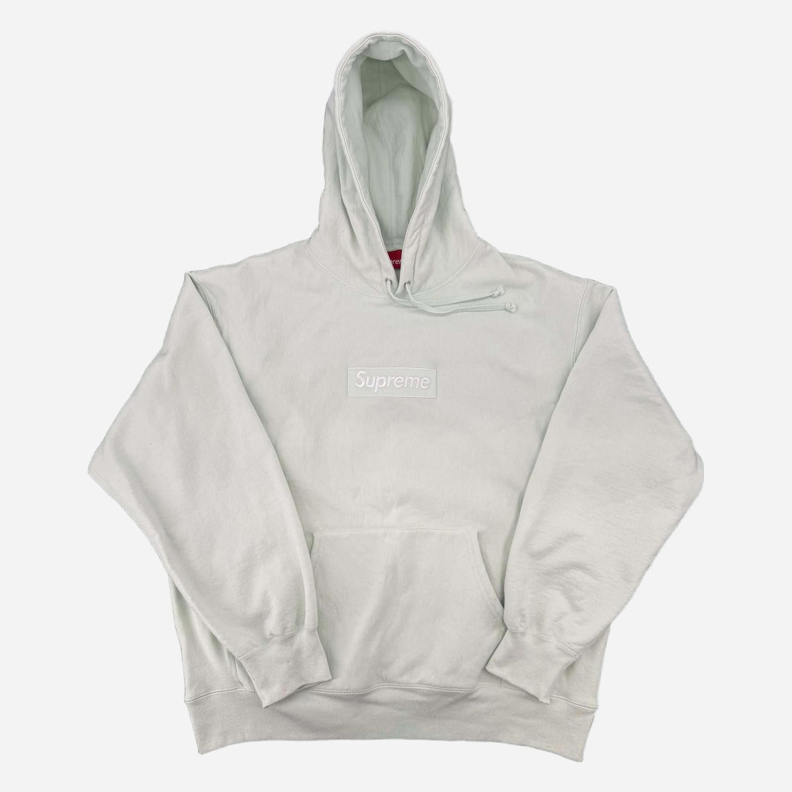 Supreme Supreme Box Logo Hooded Sweatshirt Light Green FW23 Size US L / EU 52-54 / 3 - 1 Thumbnail
