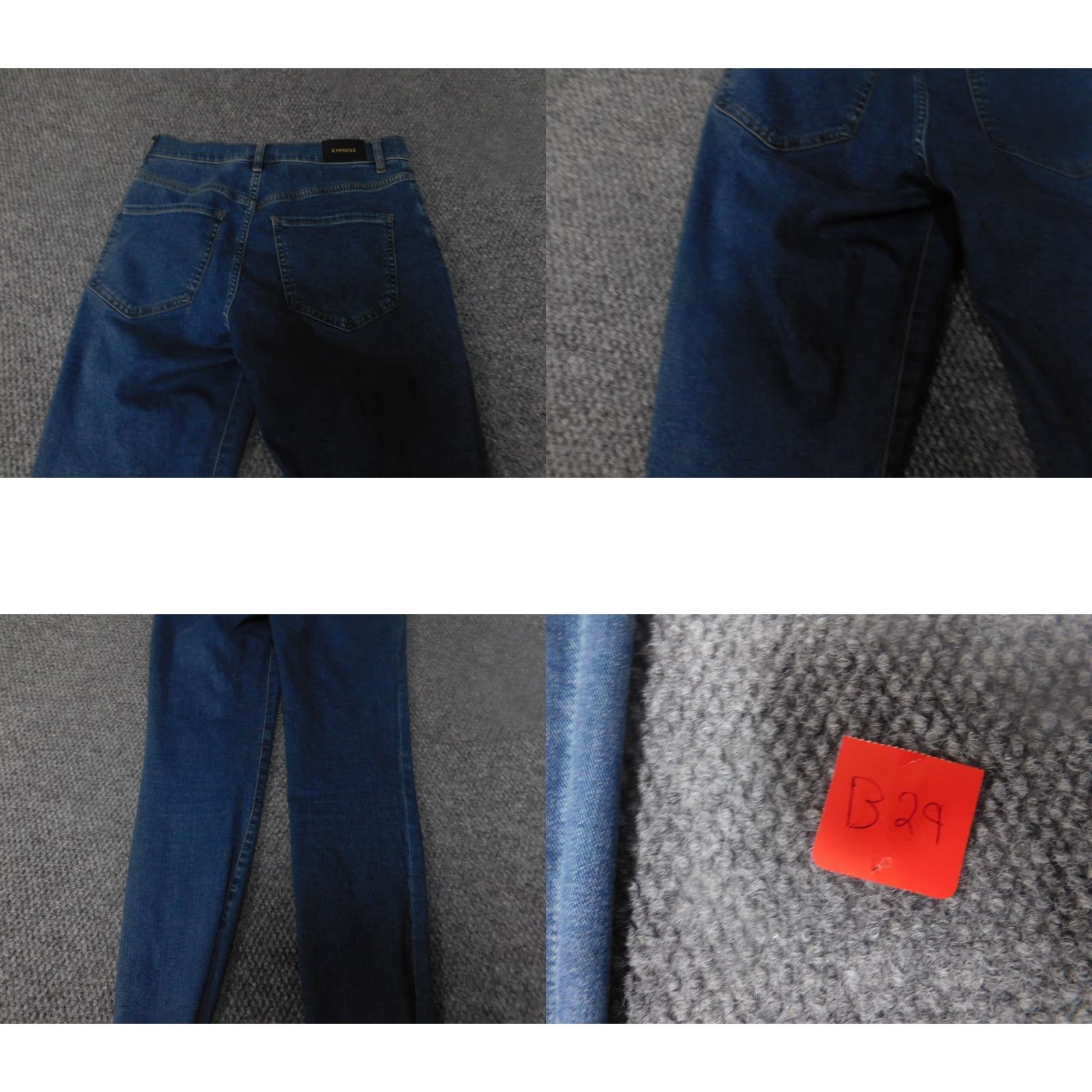 Express Express Womens Jeans Skinny Crop 6 Blue Denim Slim Regular 28in Waist Inseam 25in Zipper Cotton Blend Mid Rise Modern 90s Designer Style Size 28" / US 6 / IT 42 - 9 Thumbnail