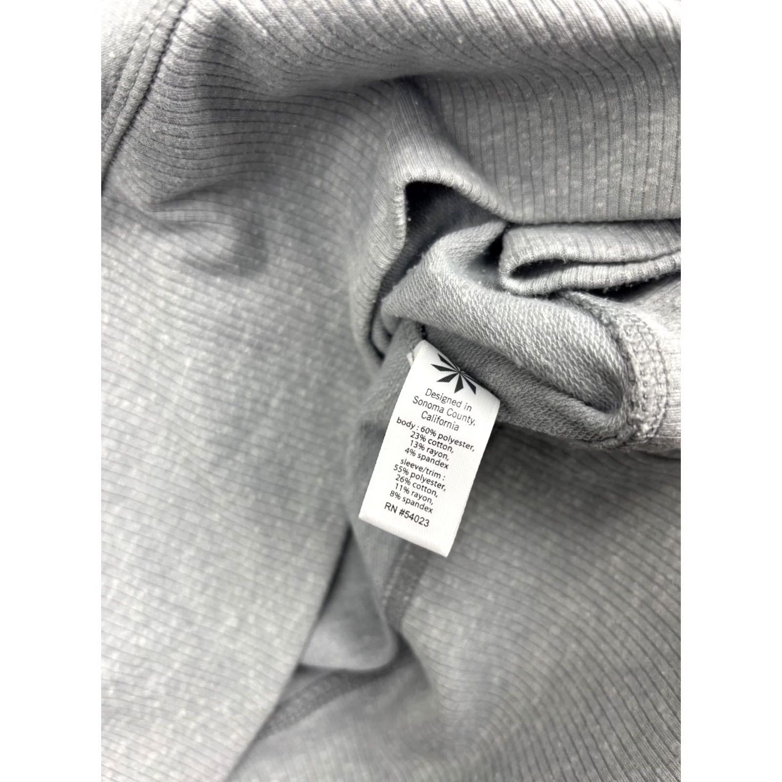 Athleta Athleta Sweater Dress Womens Small Gray Hooded V-Neck Long Sleeve Casual Knit Size S / US 4 / IT 40 - 7 Thumbnail
