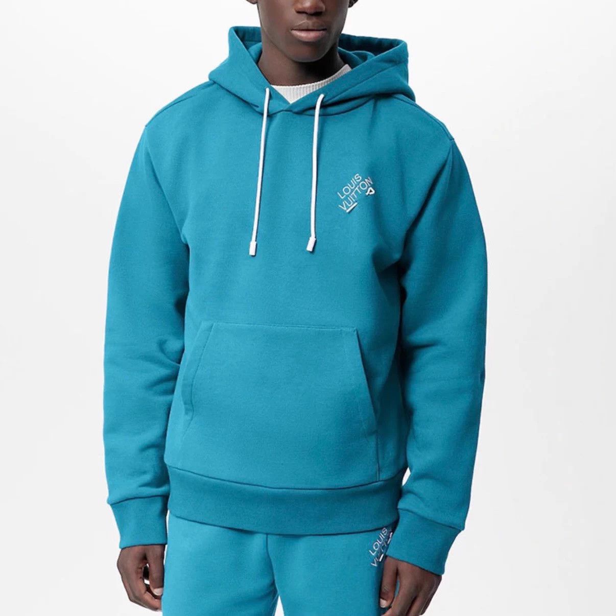 Louis Vuitton LV Lake Blue Hoodie S Size US S / EU 44-46 / 1 - 6 Thumbnail