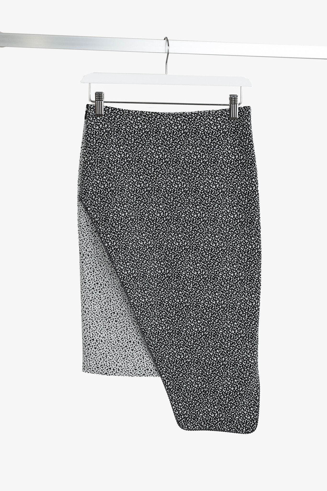 Jonathan Simkhai Jonathan Simkhai PF/15 Speckled Jacquard Asymmetrical Skirt Size 25" / US 0 / IT 36 - 1 Thumbnail