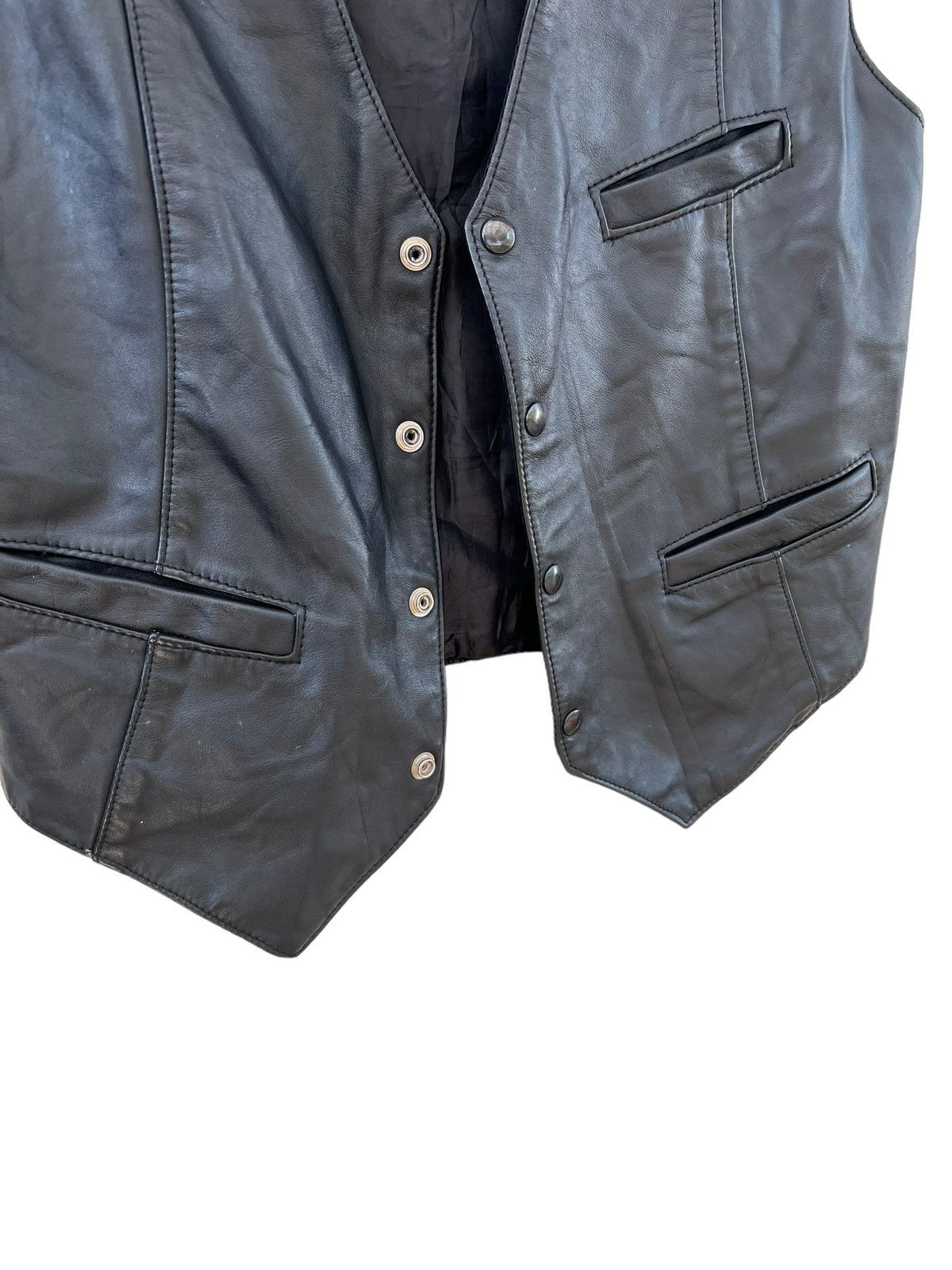 Leather Vintage Gregory & Sons Leather Vest Black Size US M / EU 48-50 / 2 - 14 Thumbnail