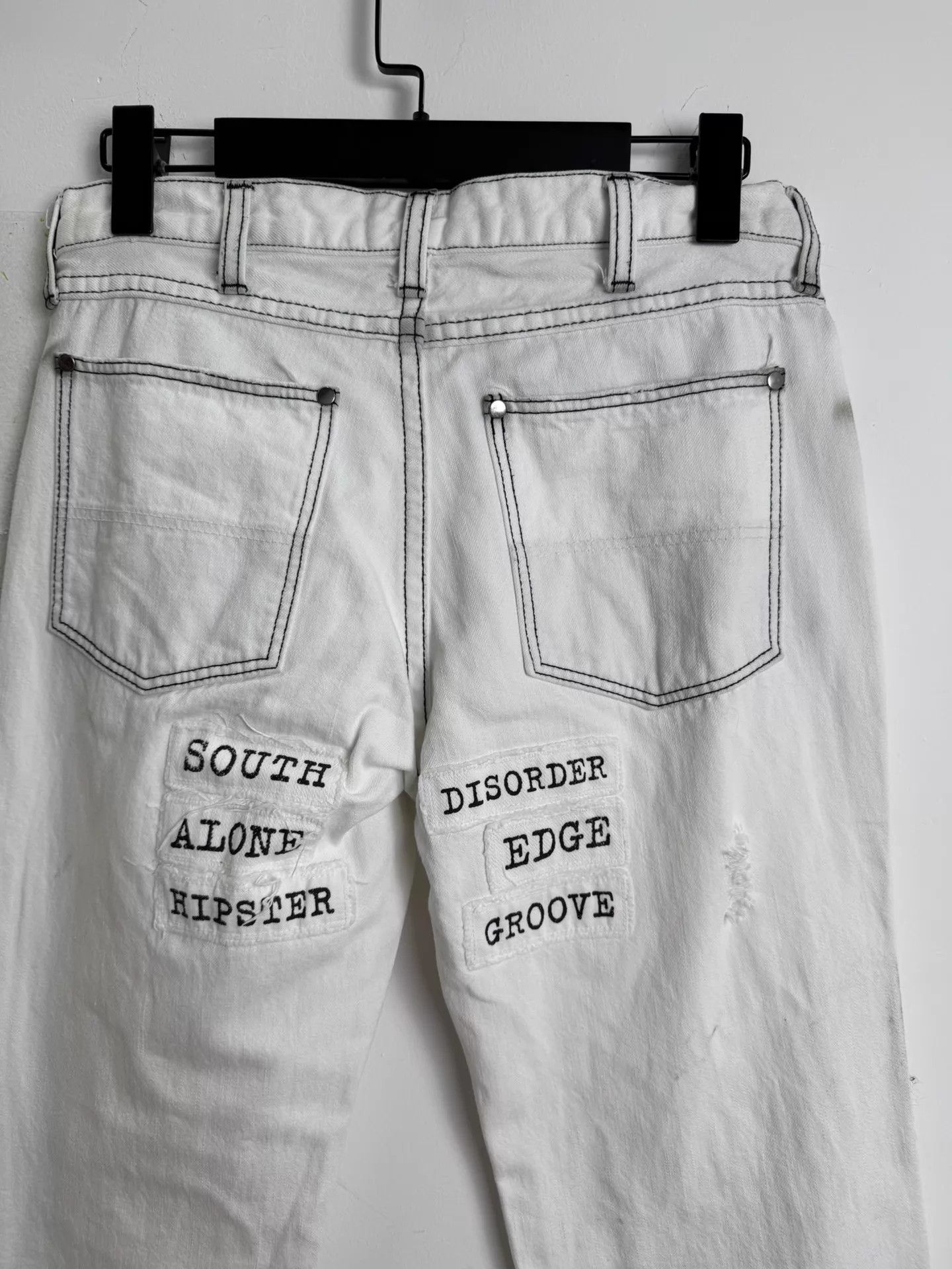 Numbers Number (n)ine 01SS Appliqué Jeans Size 28" / US 6 / IT 42 - 6 Thumbnail