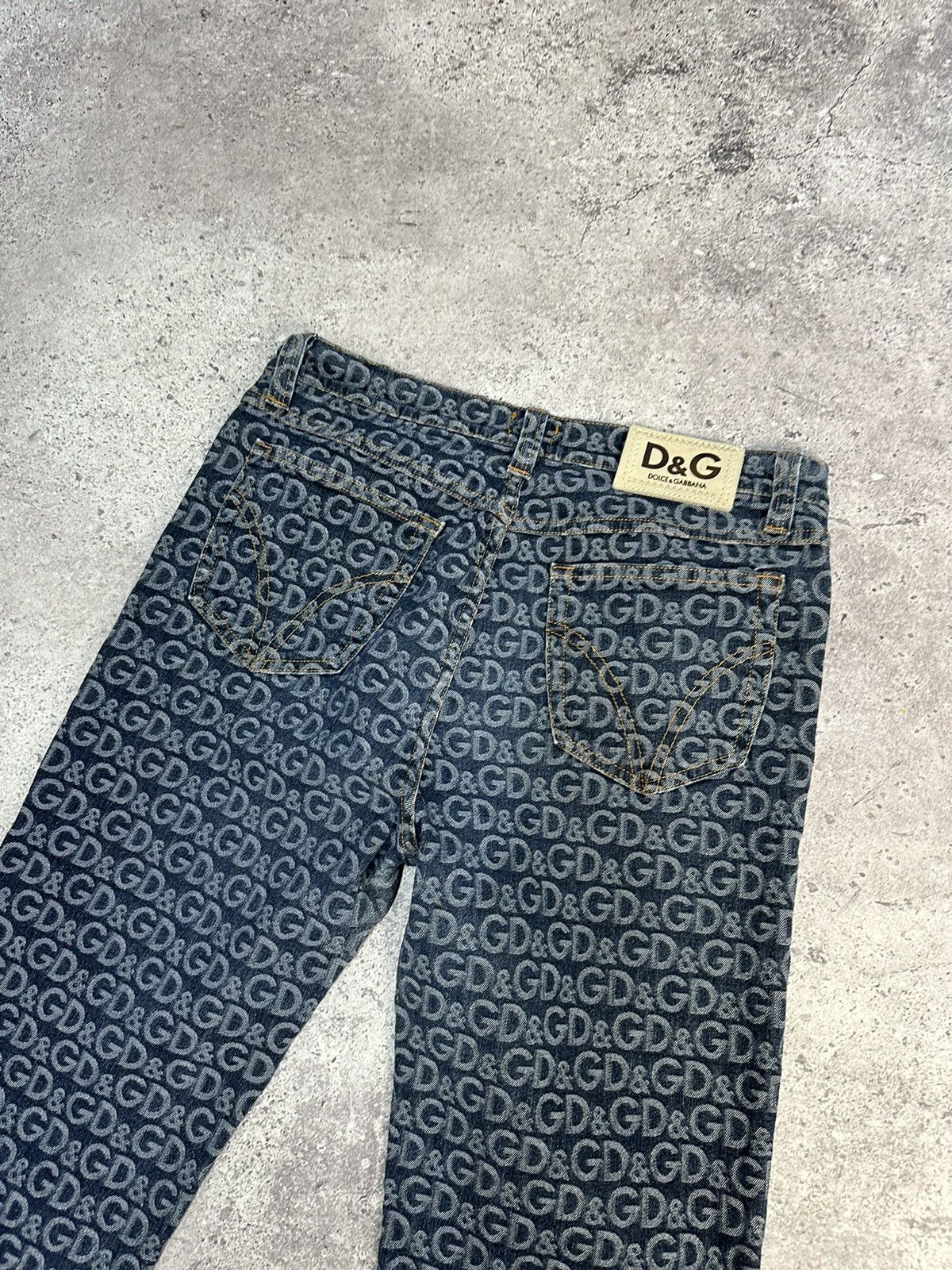 Dolce & Gabbana Vintage Dolce & Gabbana Monogram D&G Denim Pants Jeans Y2K Size US 32 / EU 48 - 10 Thumbnail