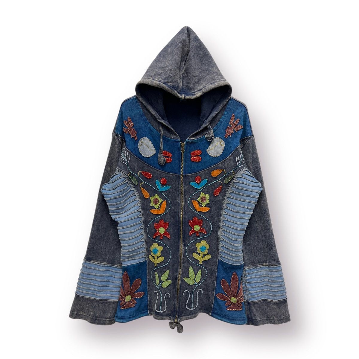Other 🔥 Asymetrical Razor Custom Made Sashiko Stitching Hoodie Size M / US 6-8 / IT 42-44 - 2 Thumbnail
